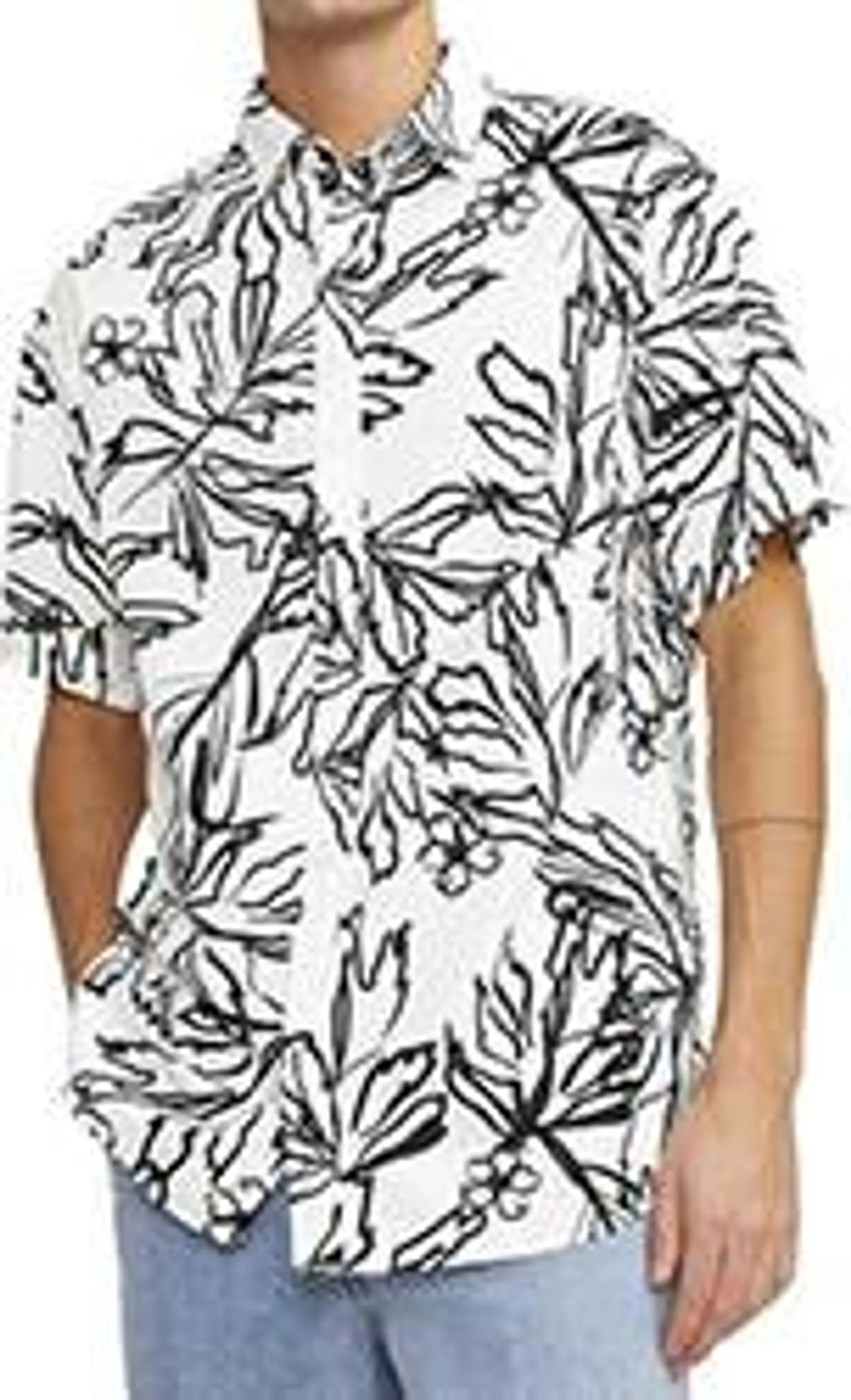 ΠΟΥΚΑΜΙΣΟ JACK & JONES JORLAFAYETTE AOP 12251023 FLORAL ΛΕΥΚΟ