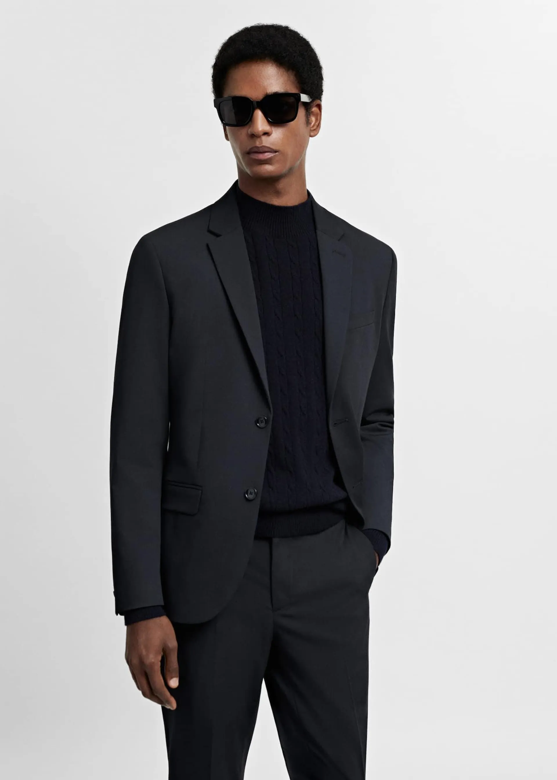 Super slim-fit suit jacket in stretch fabric