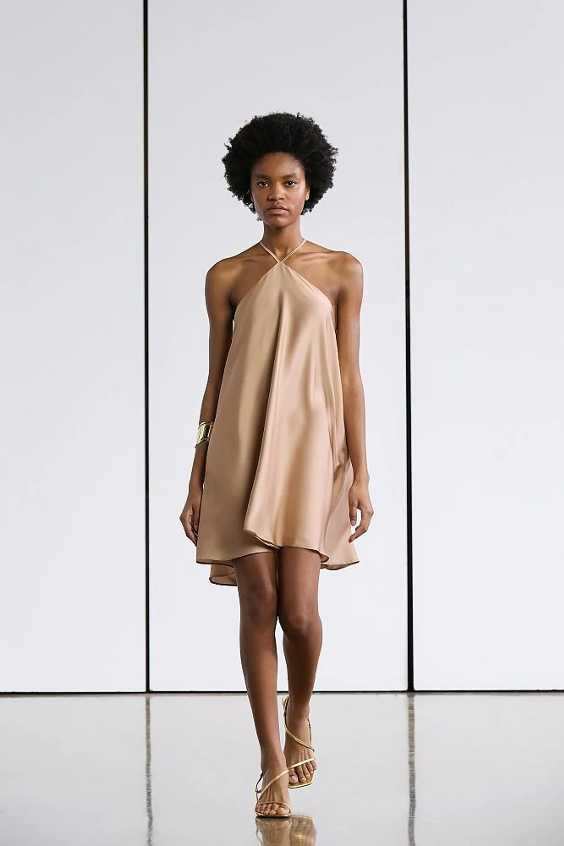 Mini satin dress - Gold Label