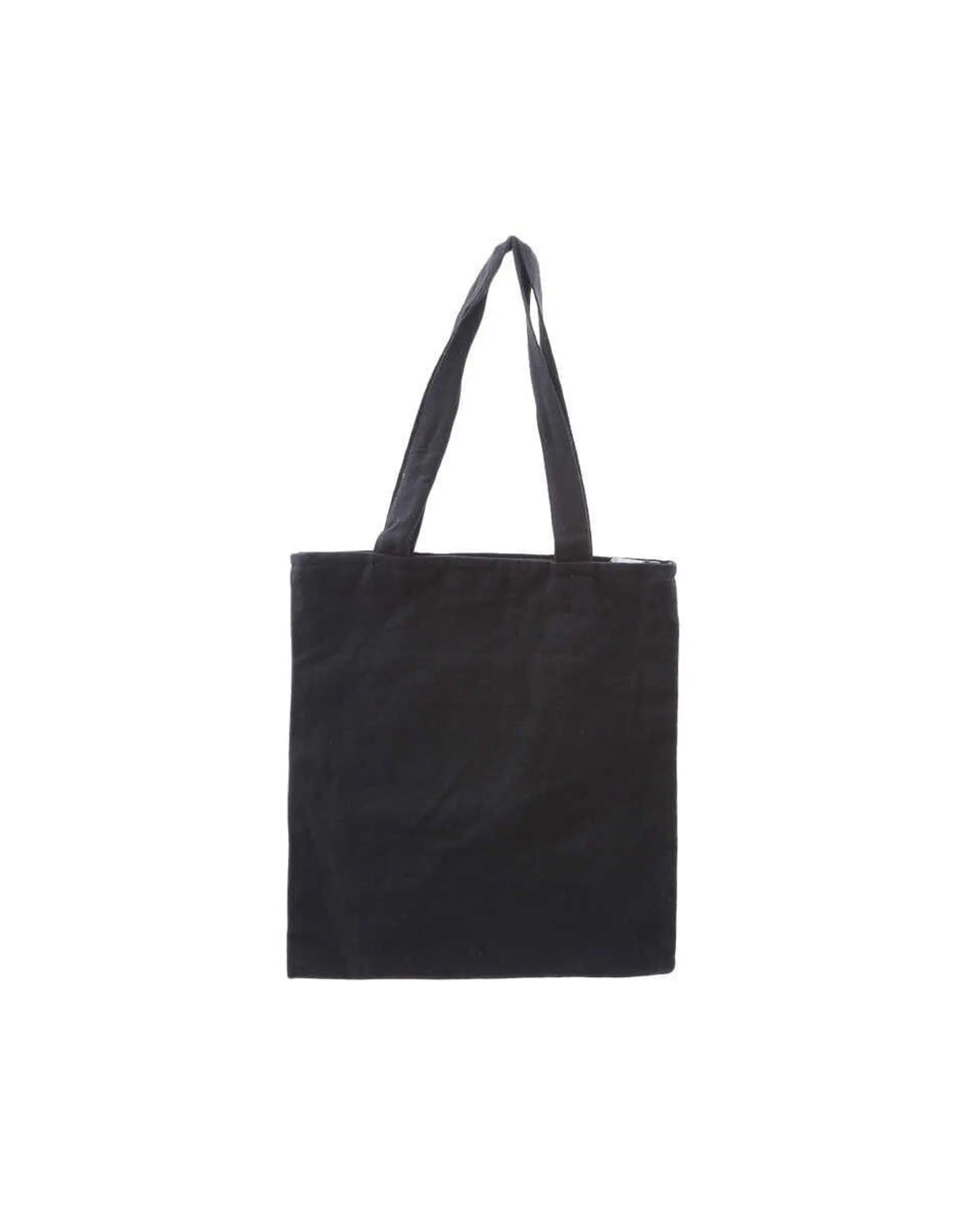 Βαμβακερη Μαυρη Τσαντα Tote Bag Καπαρντινα Ryan 40x35cm