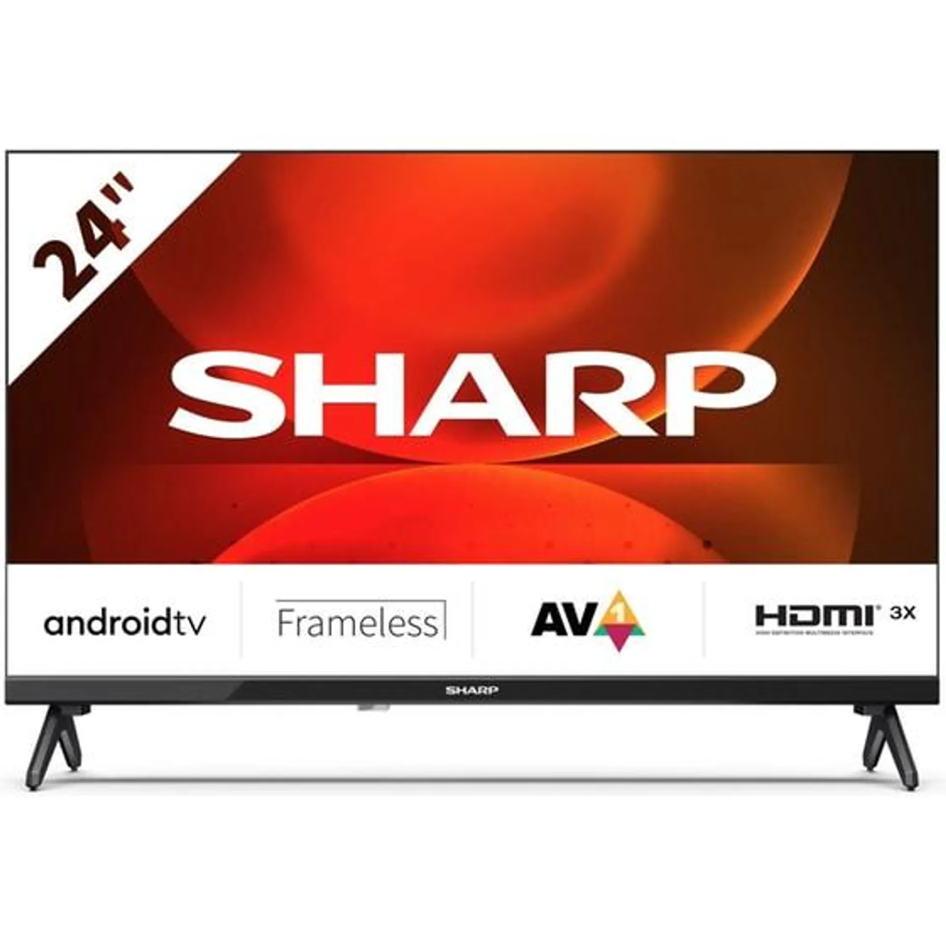 SHARP LED 24" HD Ready Android Τηλεόραση 24FH2EA