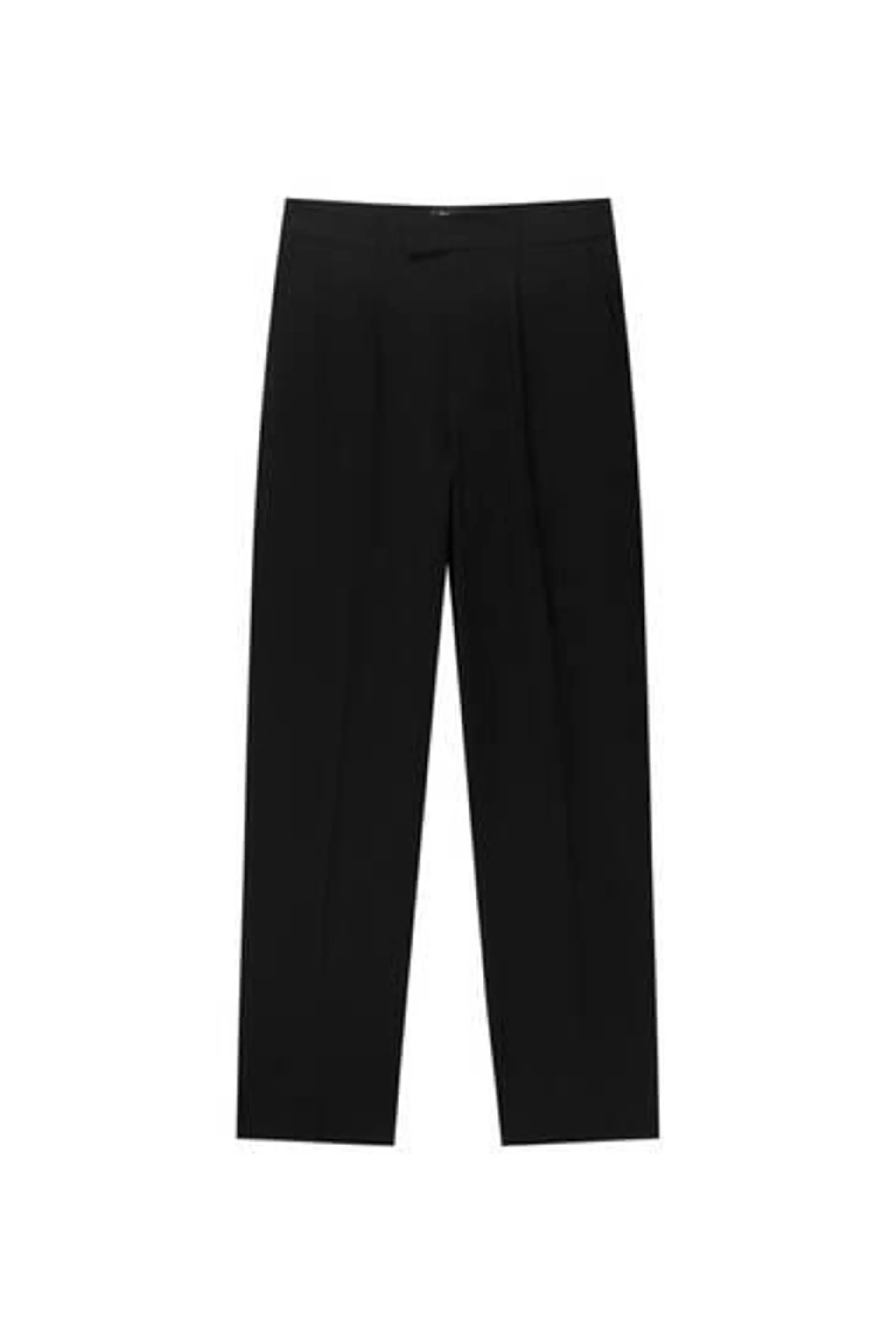 WIDE-LEG SMART TROUSERS WITH DARTS