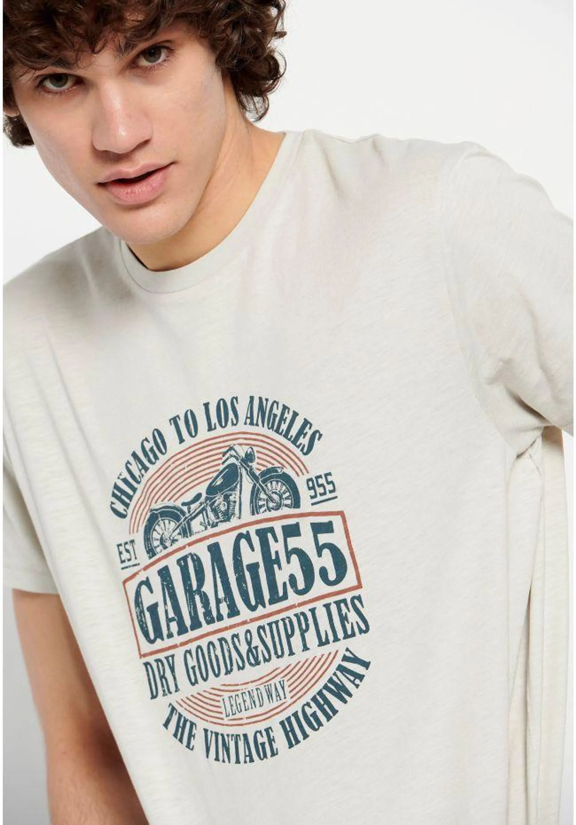 T-shirt με τύπωμα Garage 55