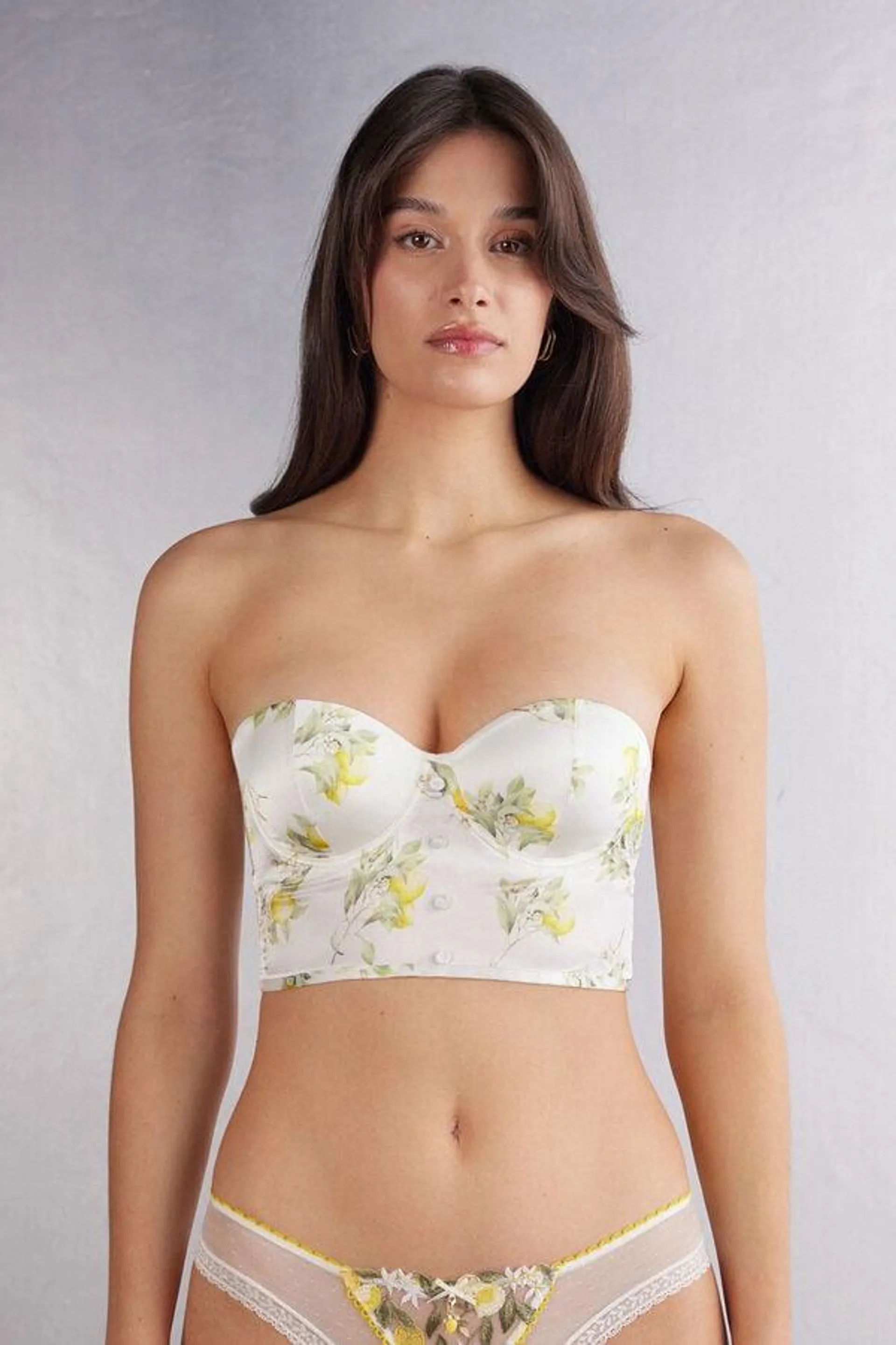 Bustier a Fascia Giada in Seta Vacanze Italiane