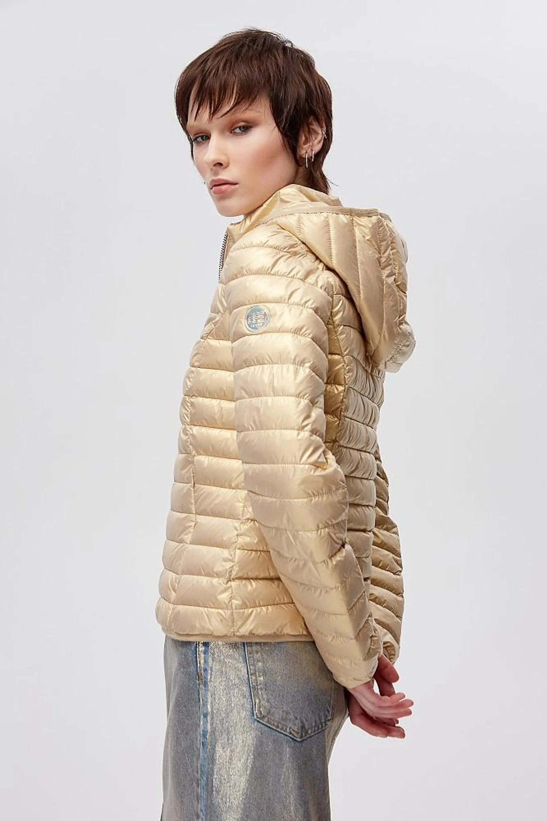 Puffer metallic jacket