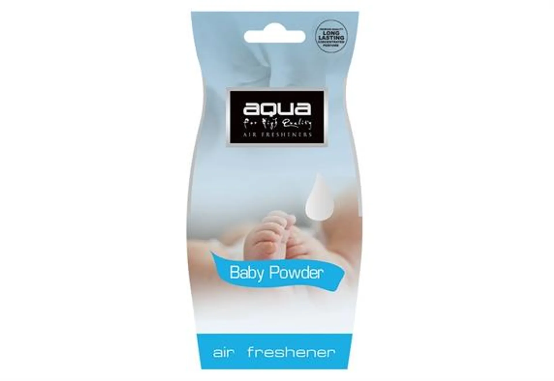 Αρωματικό Αυτοκινήτου Καρτέλα Aqua Air Fresheners Baby Powder