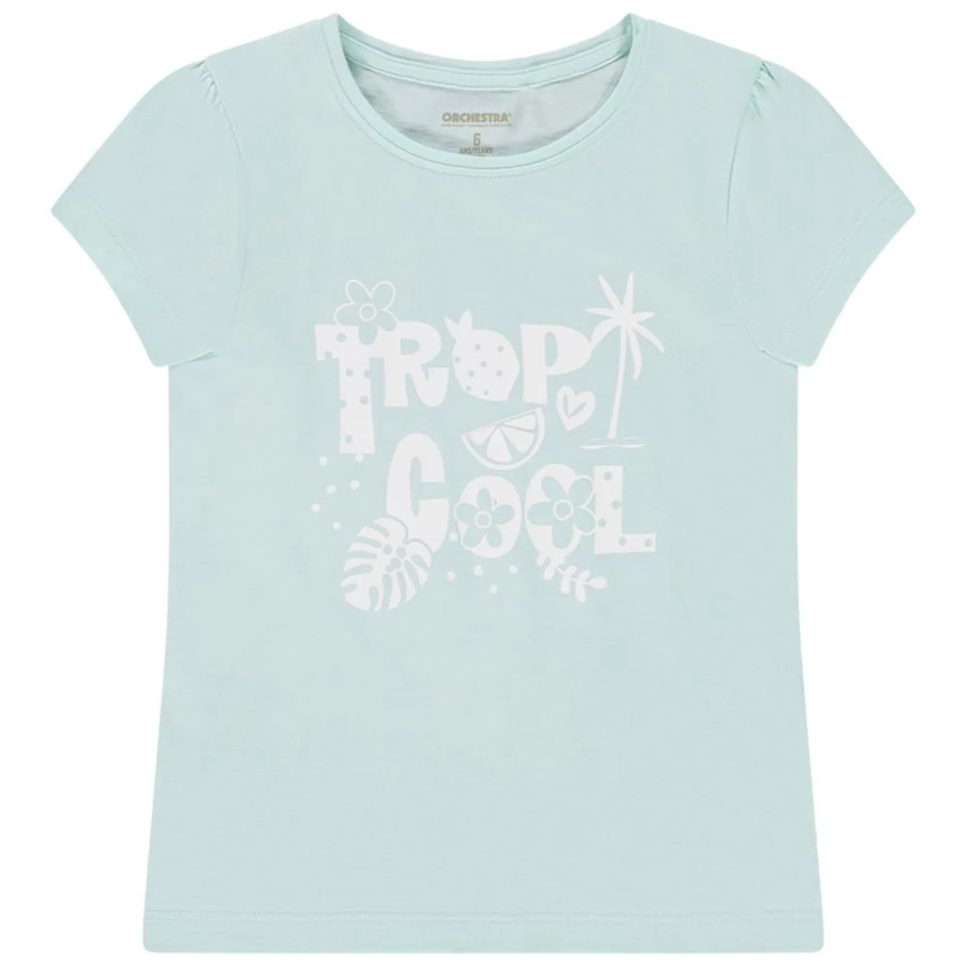 T-shirt manches courtes print fantaisie pour fille