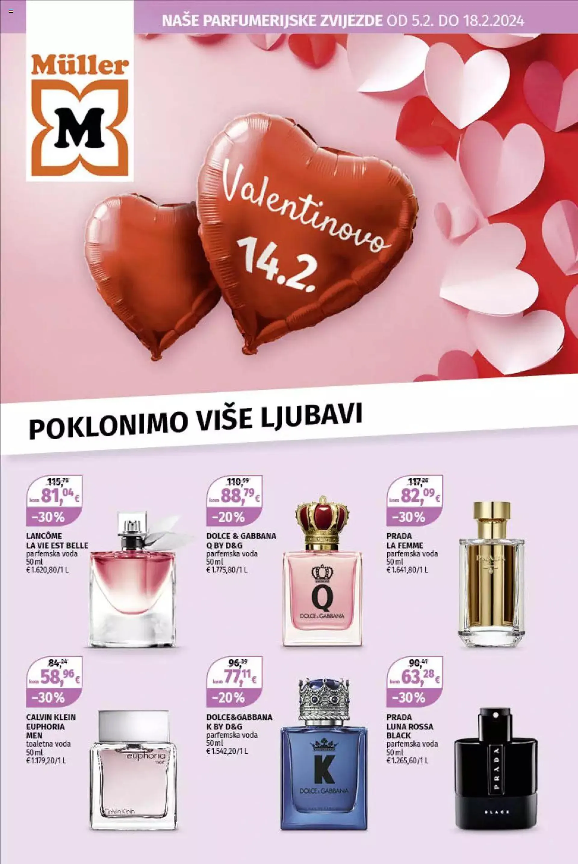 Katalog Katalog Müller od 5. veljače do 18. veljače 2024. - Pregled Stranica 1