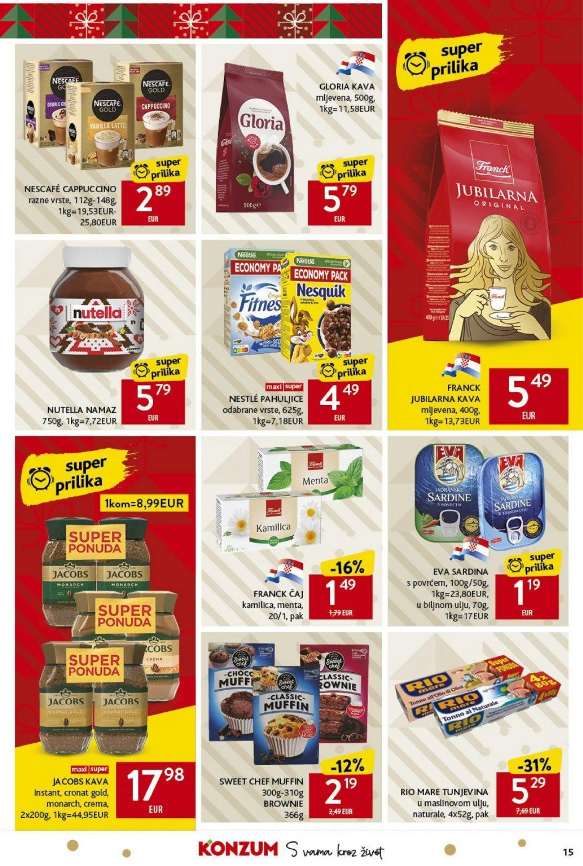 Katalog Konzum katalog do 24.12.2024 od 19. prosinca do 24. prosinca 2024. - Pregled Stranica 15