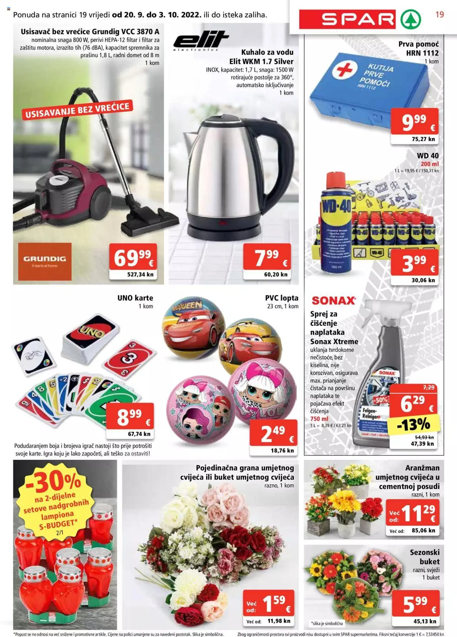 Katalog Katalog Spar od 20. rujna do 26. rujna 2023. - Pregled Stranica 19