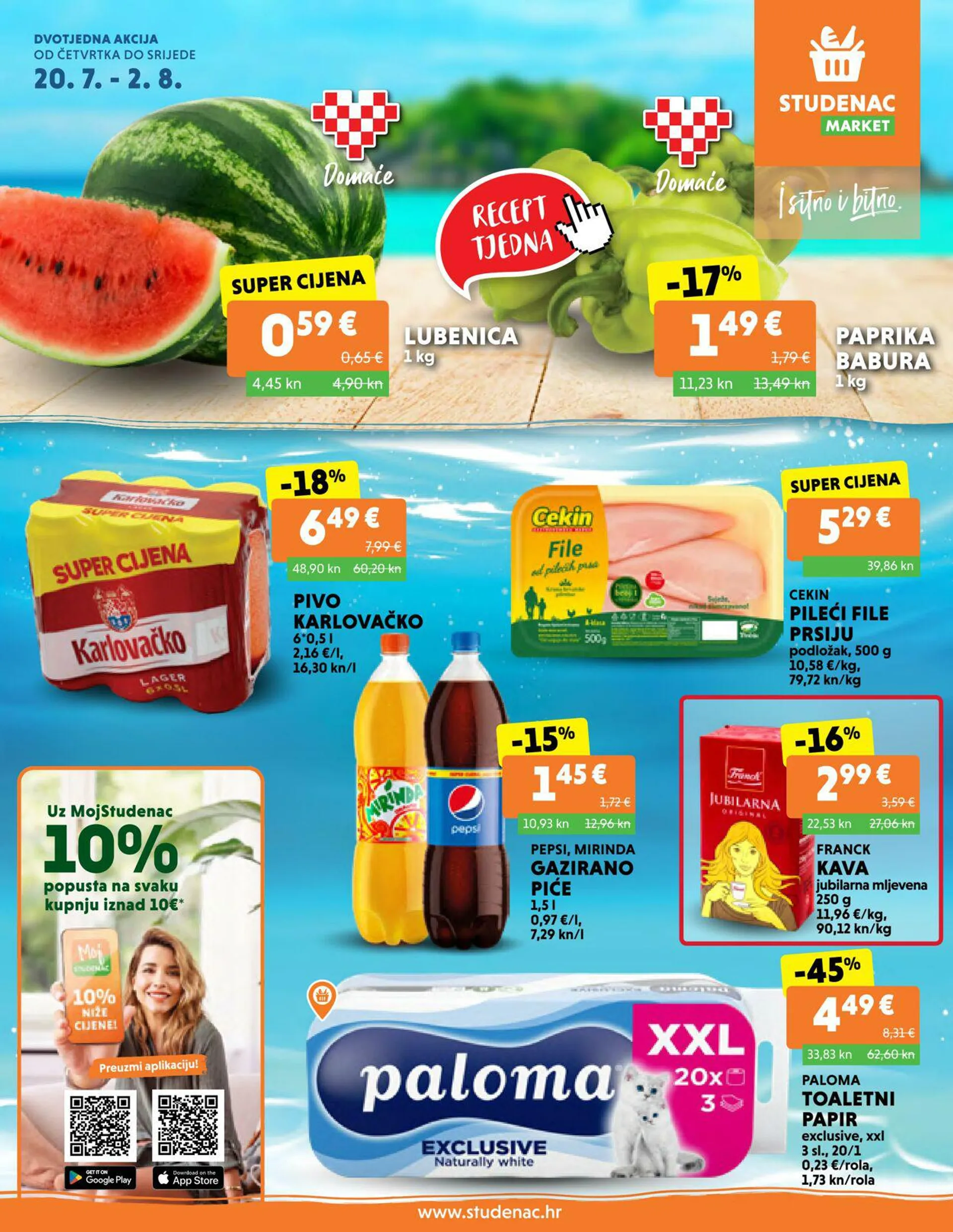 Katalog Studenac od 20. srpnja do 2. kolovoza 2023. - Pregled Stranica 1