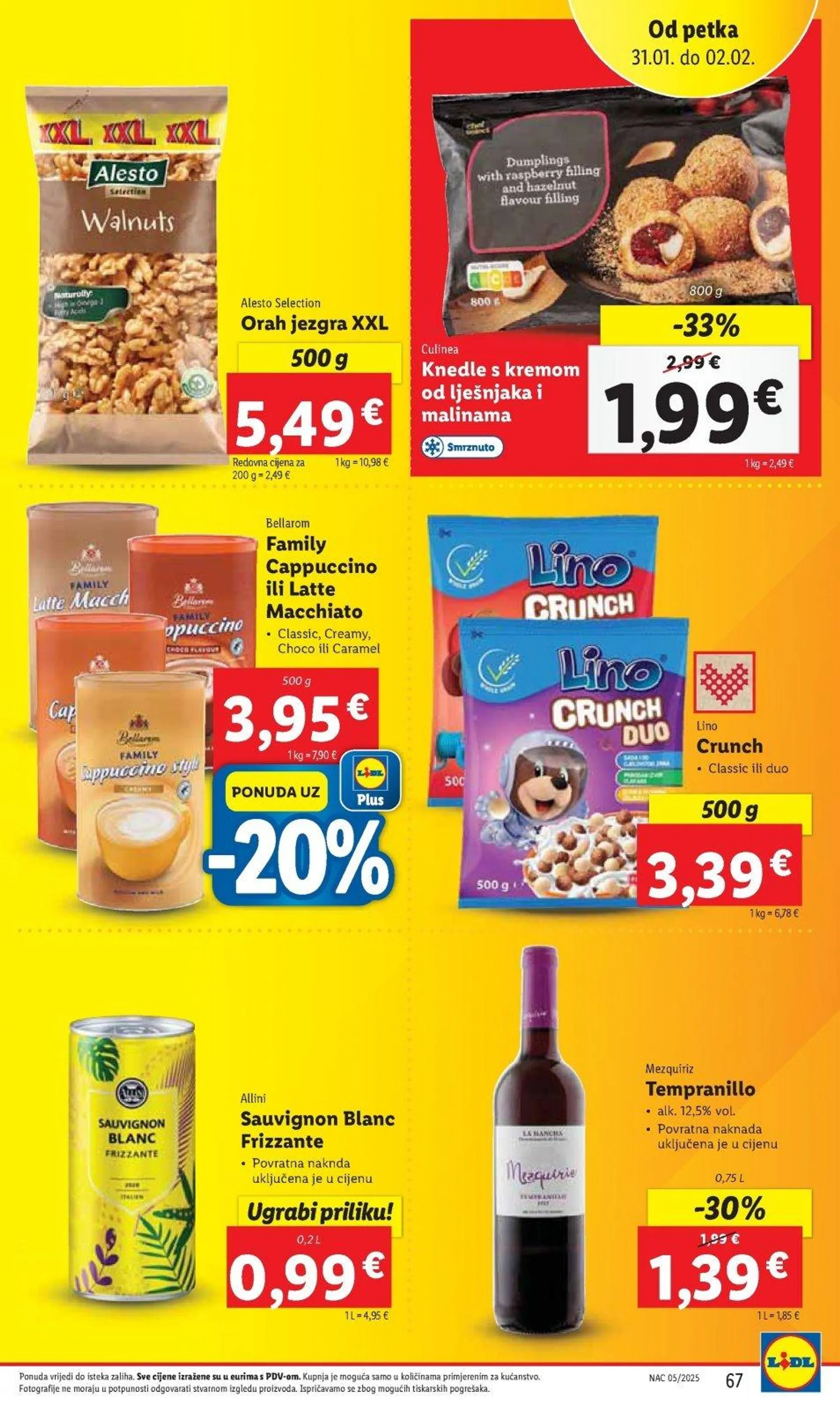 Katalog Lidl katalog do 02.02.2025 od 23. siječnja do 2. veljače 2025. - Pregled Stranica 67