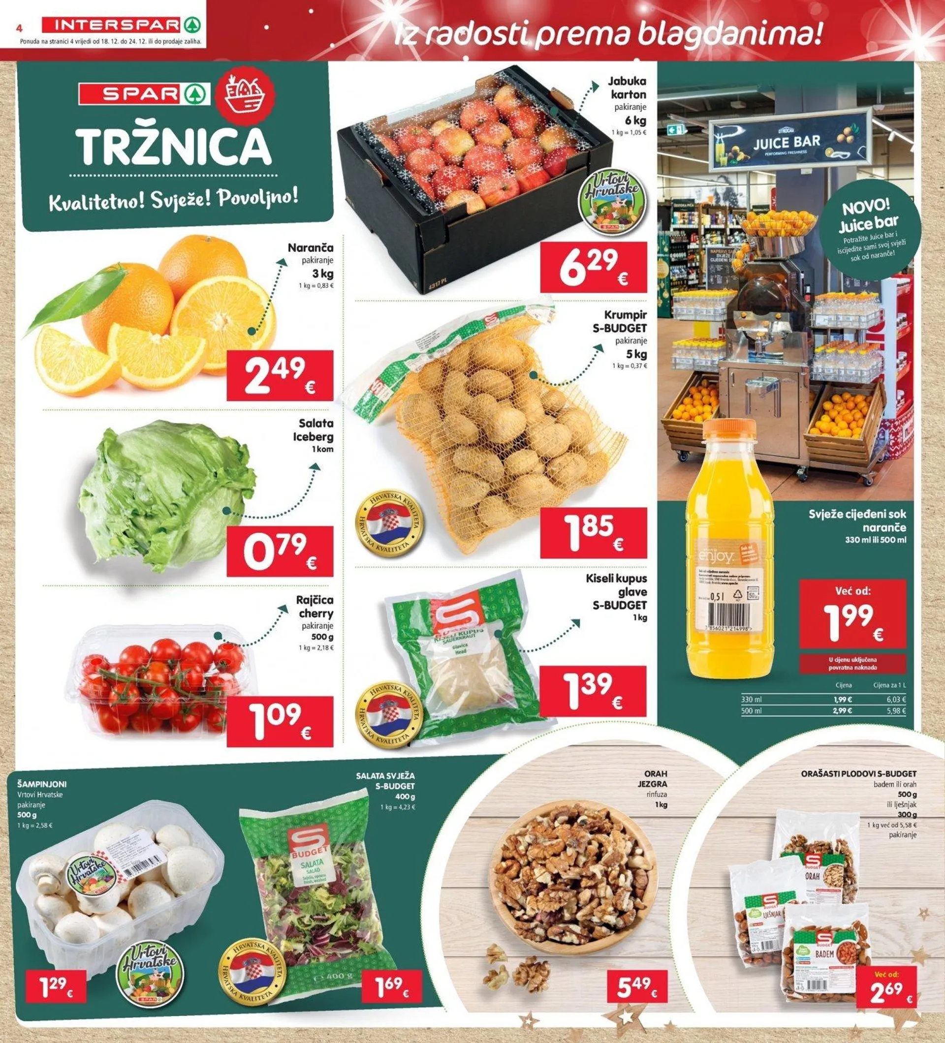 Katalog Interspar katalog do 24.12.2024 od 18. prosinca do 24. prosinca 2024. - Pregled Stranica 4