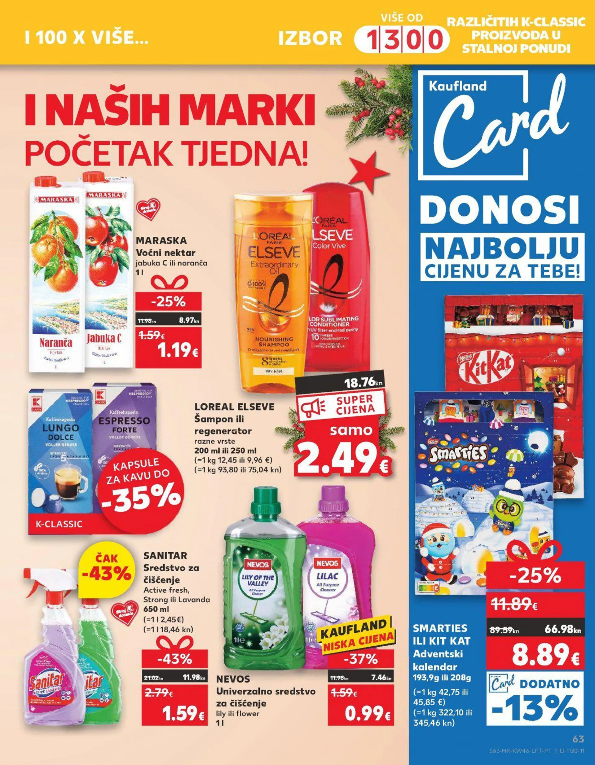 Katalog Kaufland katalog do 21.11.2023 od 15. studenoga do 21. studenoga 2023. - Pregled Stranica 63