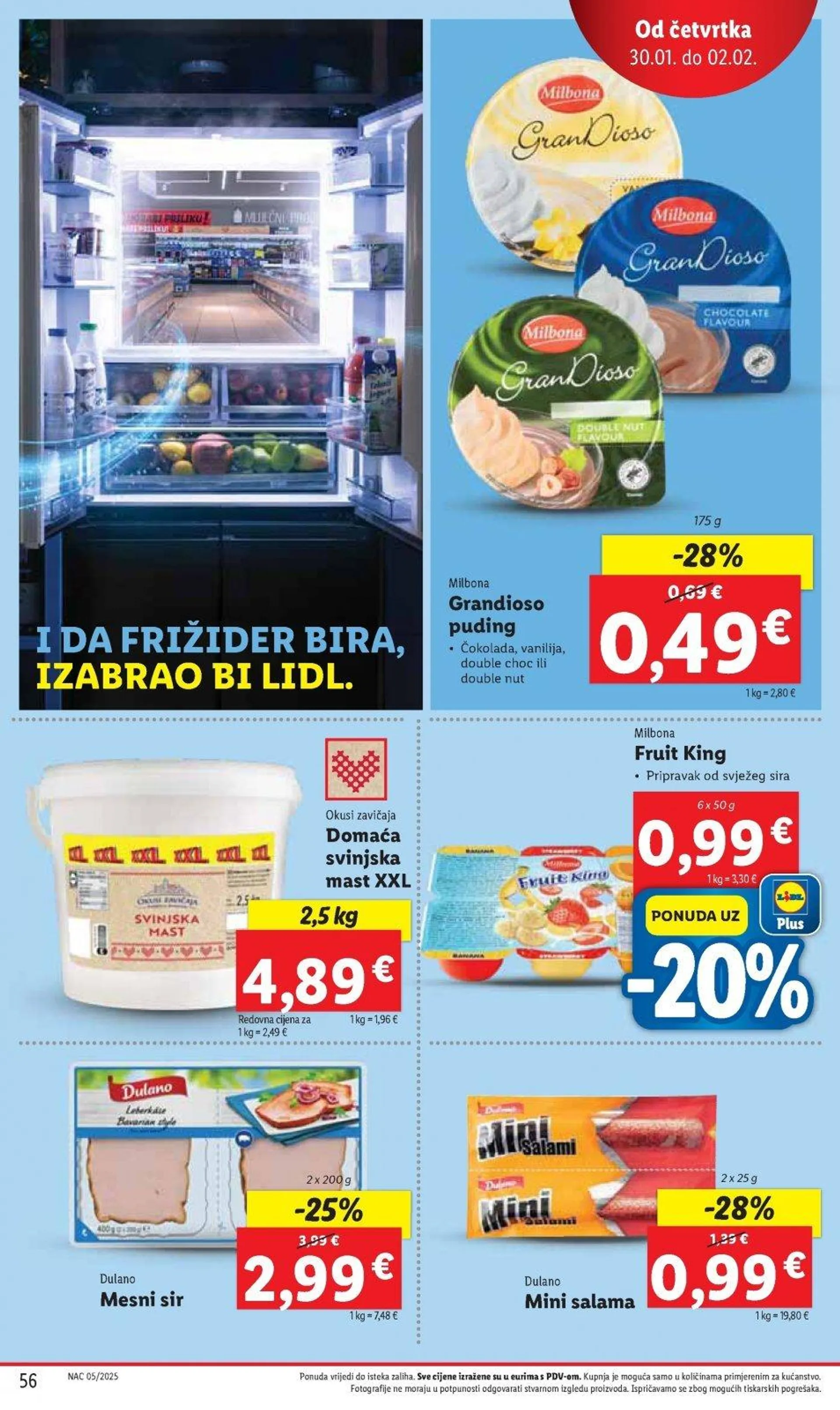 Katalog Lidl katalog do 02.02.2025 od 23. siječnja do 2. veljače 2025. - Pregled Stranica 56