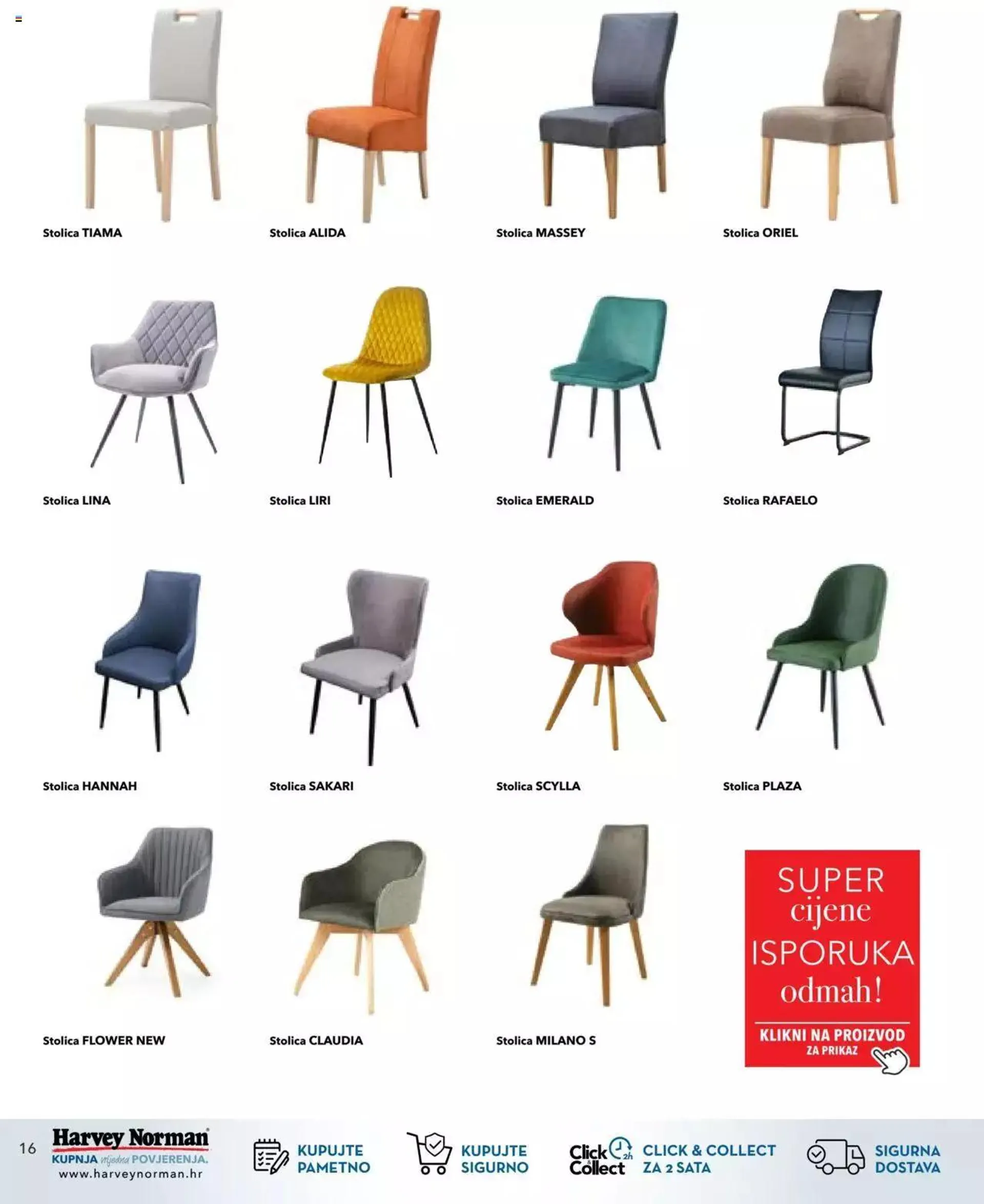 Katalog Katalog Svijet blagovaonica - kolekcija jesen / zima 2022 Harvey Norman od 1. studenoga do 31. prosinca 2023. - Pregled Stranica 16