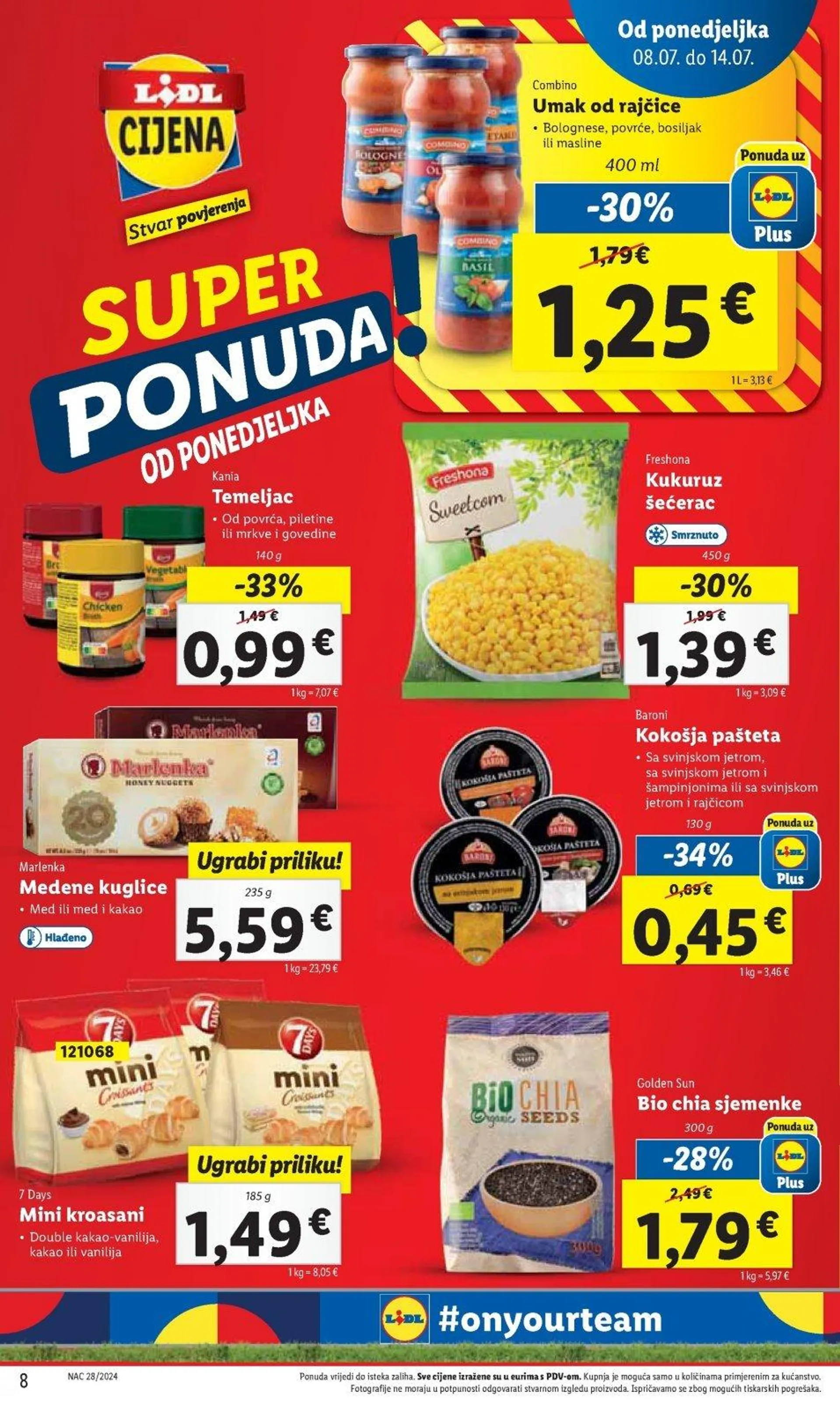 Katalog Lidl katalog do 14.07.2024 od 4. srpnja do 14. srpnja 2024. - Pregled Stranica 8