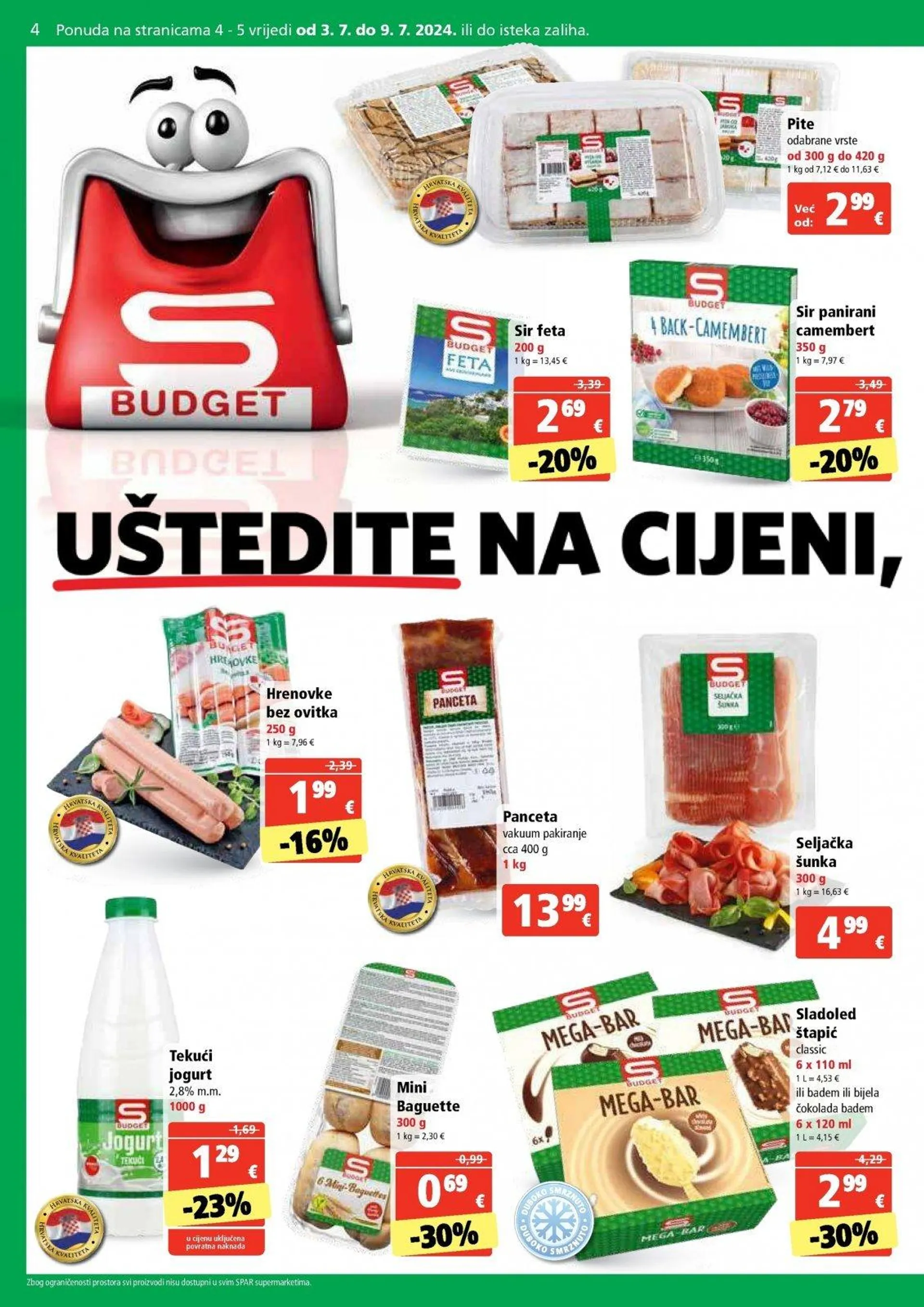 Katalog Spar katalog do 09.07.2024 od 3. srpnja do 9. srpnja 2024. - Pregled Stranica 4