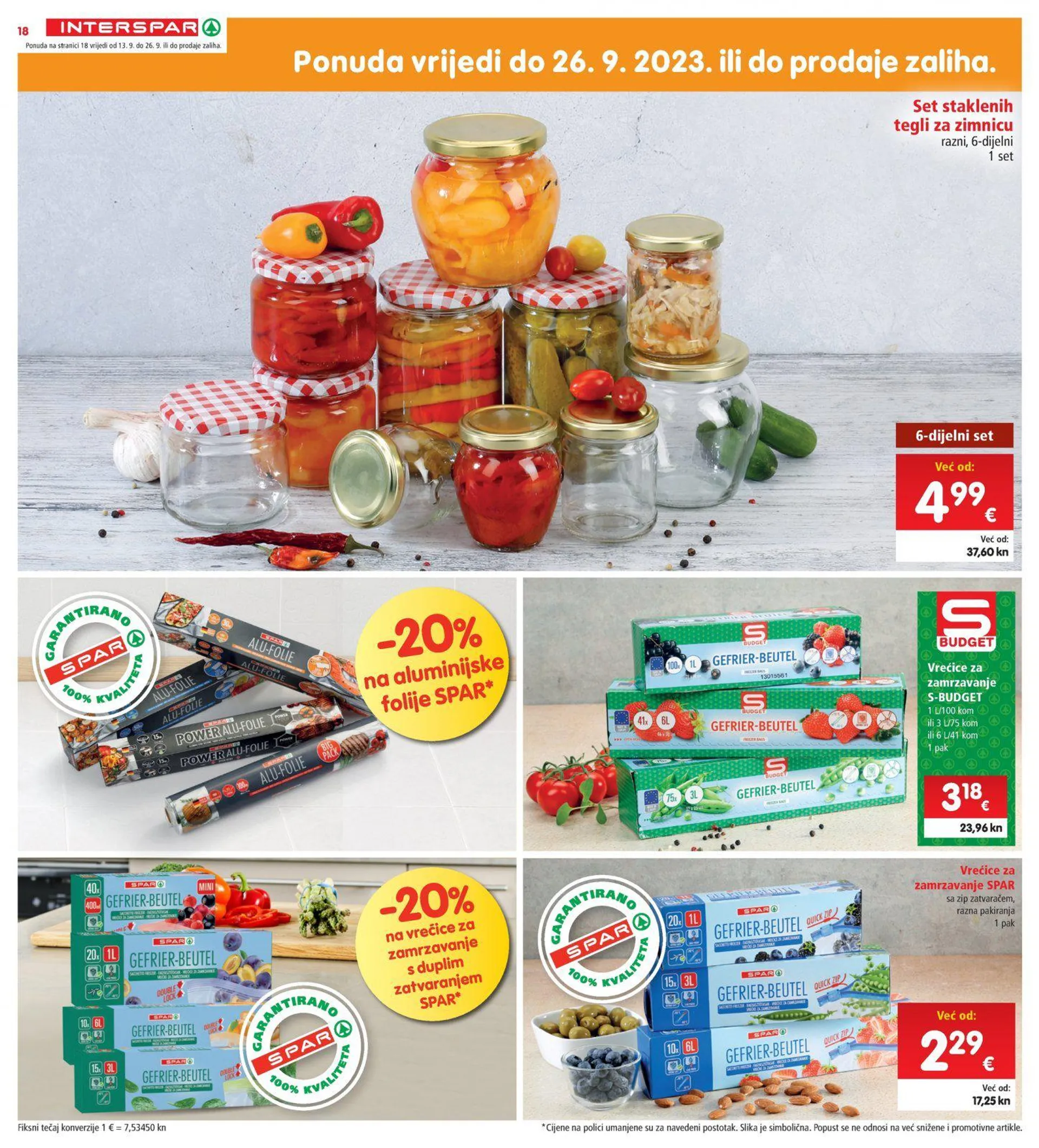 Katalog Interspar katalog do 19.09.2023 od 13. rujna do 19. rujna 2023. - Pregled Stranica 18