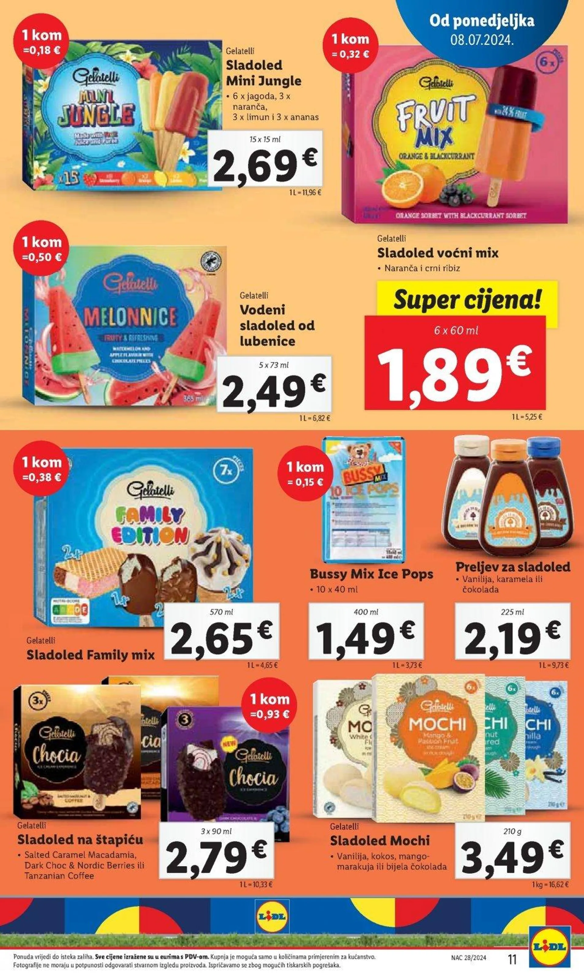 Katalog Lidl katalog do 14.07.2024 od 4. srpnja do 14. srpnja 2024. - Pregled Stranica 11