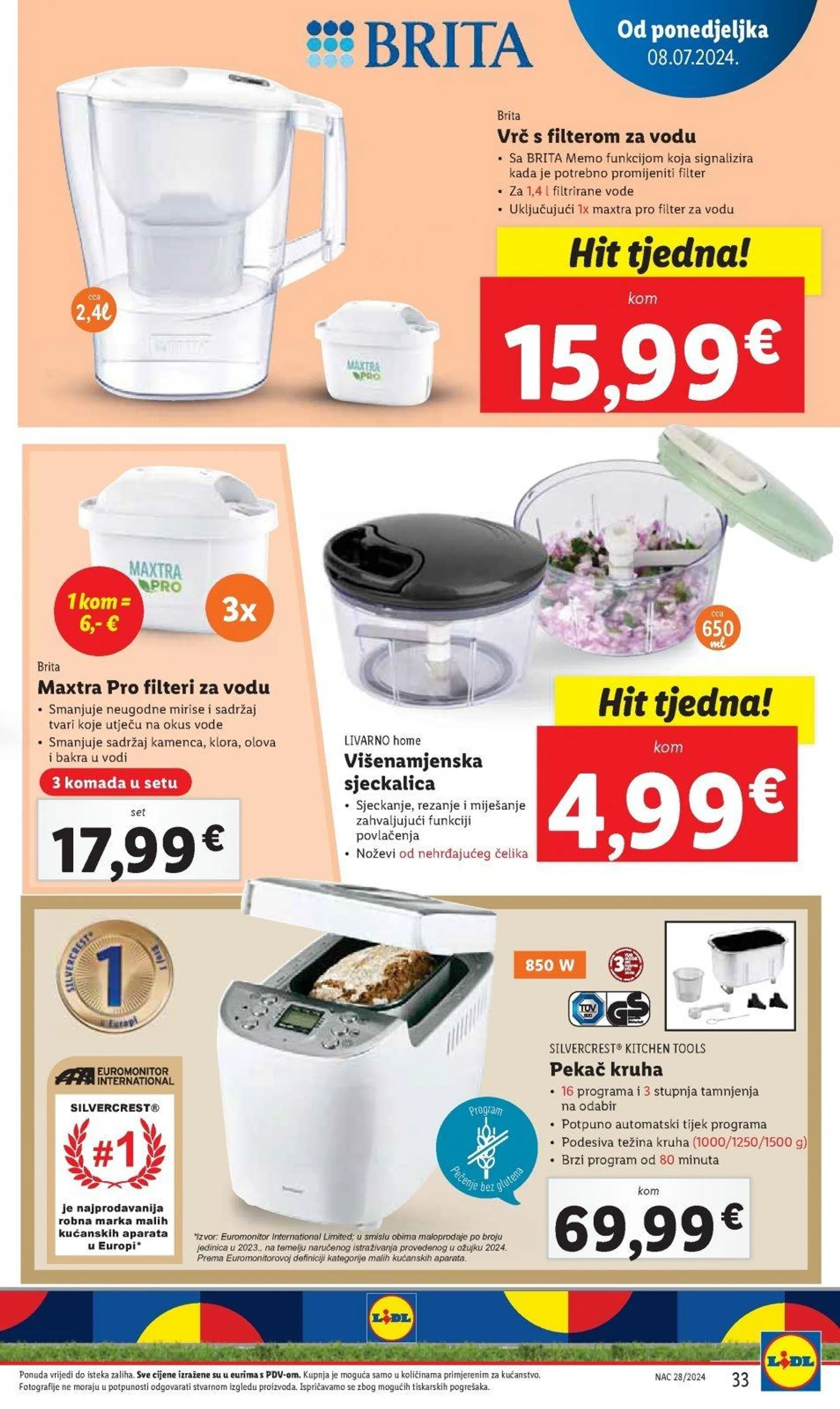 Katalog Lidl katalog do 14.07.2024 od 4. srpnja do 14. srpnja 2024. - Pregled Stranica 33