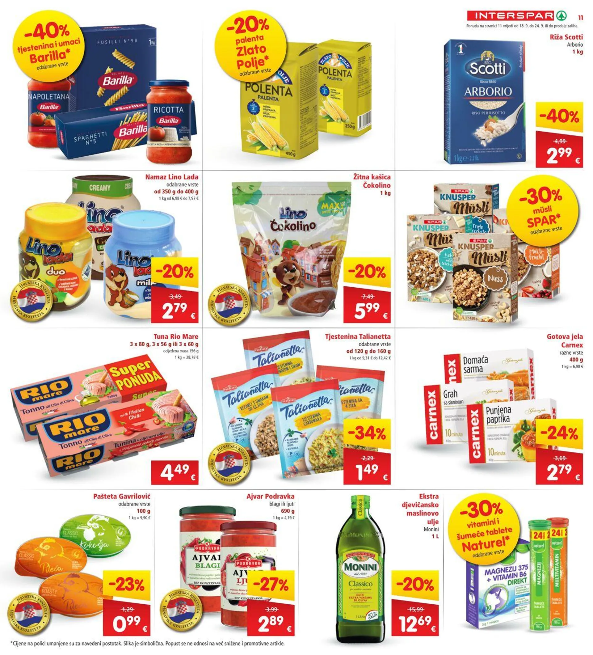 Katalog Spar od 20. rujna do 2. listopada 2024. - Pregled Stranica 11