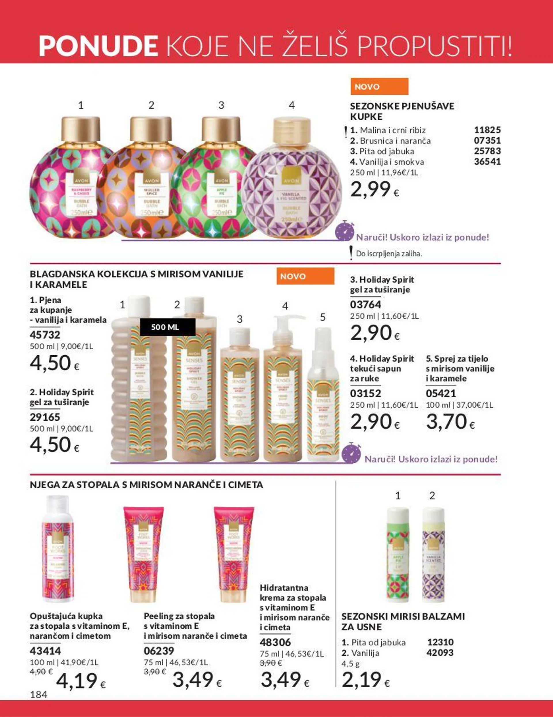 Katalog Avon od 3. siječnja do 17. siječnja 2025. - Pregled Stranica 184