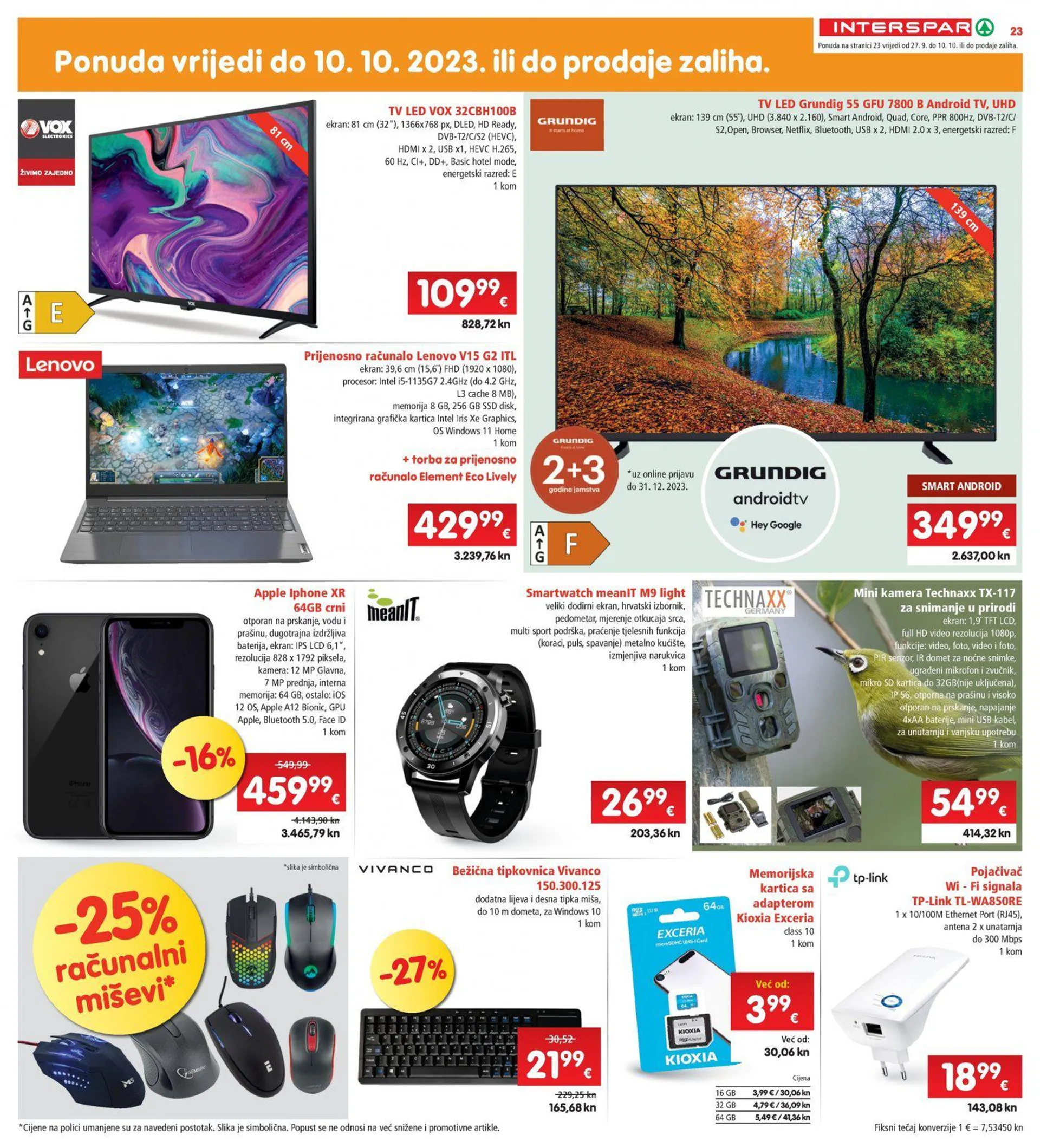 Katalog Interspar katalog do 03.10.2023 od 27. rujna do 3. listopada 2023. - Pregled Stranica 23