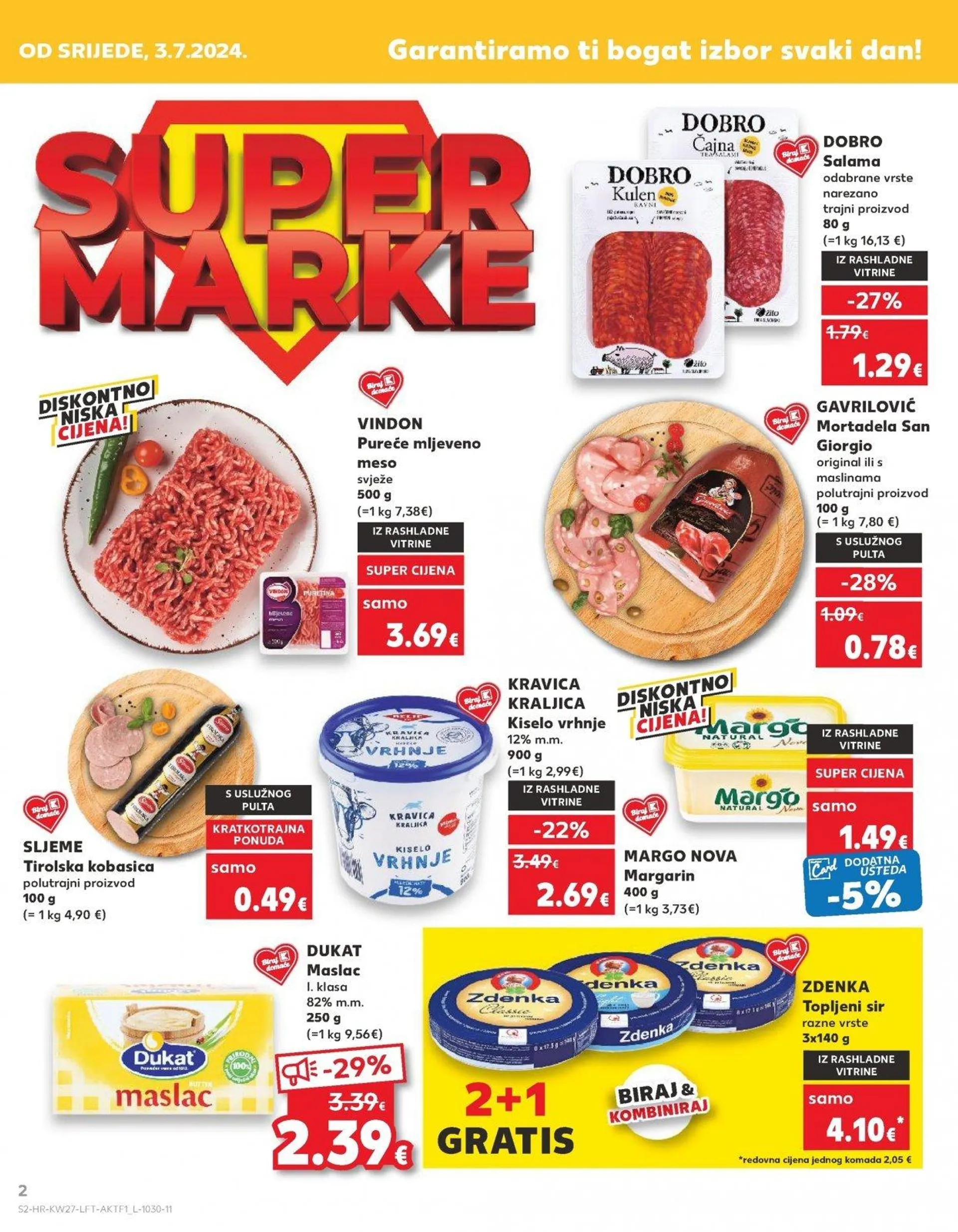 Katalog Kaufland katalog do 09.07.2024 od 3. srpnja do 9. srpnja 2024. - Pregled Stranica 2