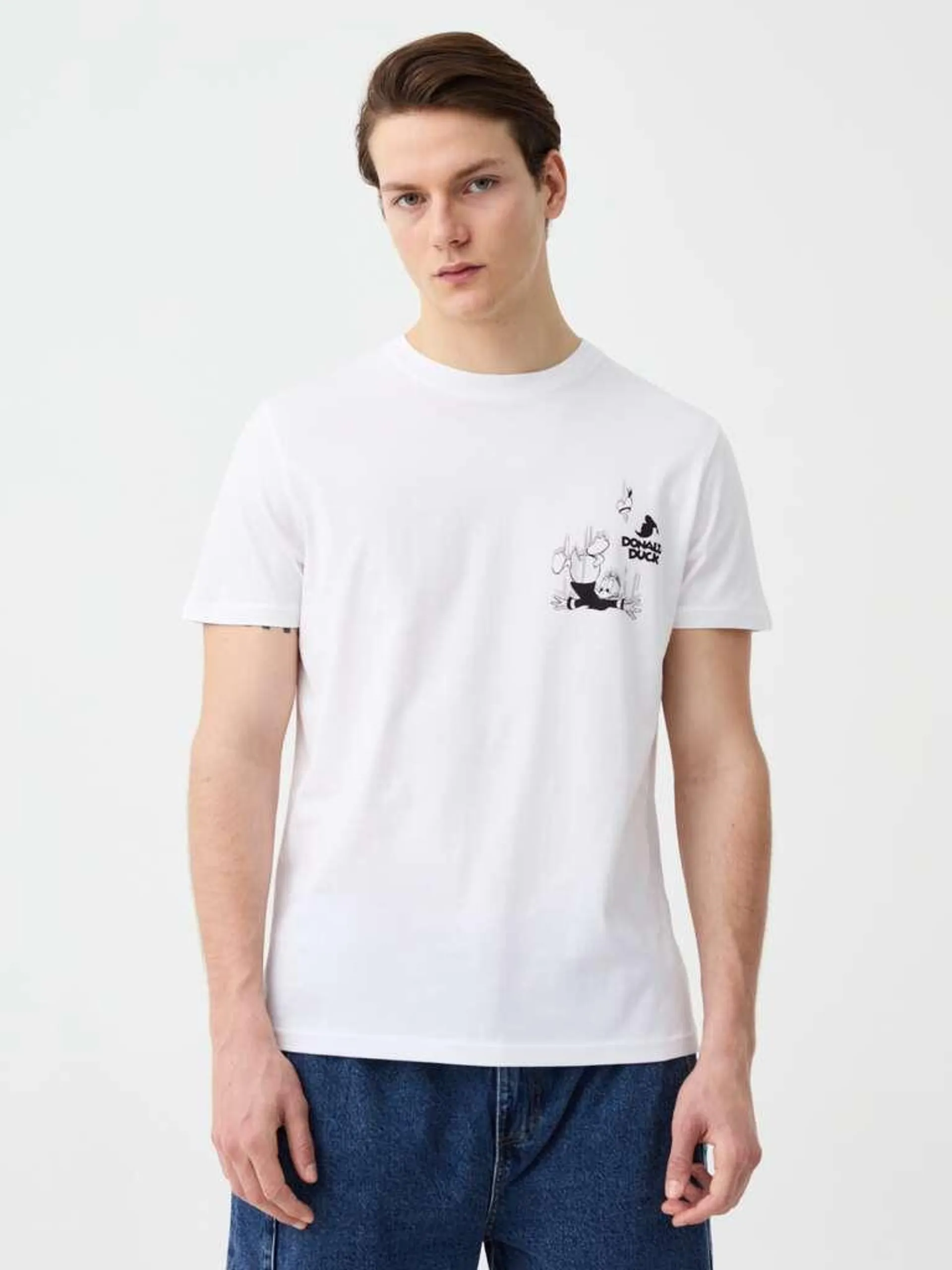 Optical White Donald Duck 90 T-shirt in cotton