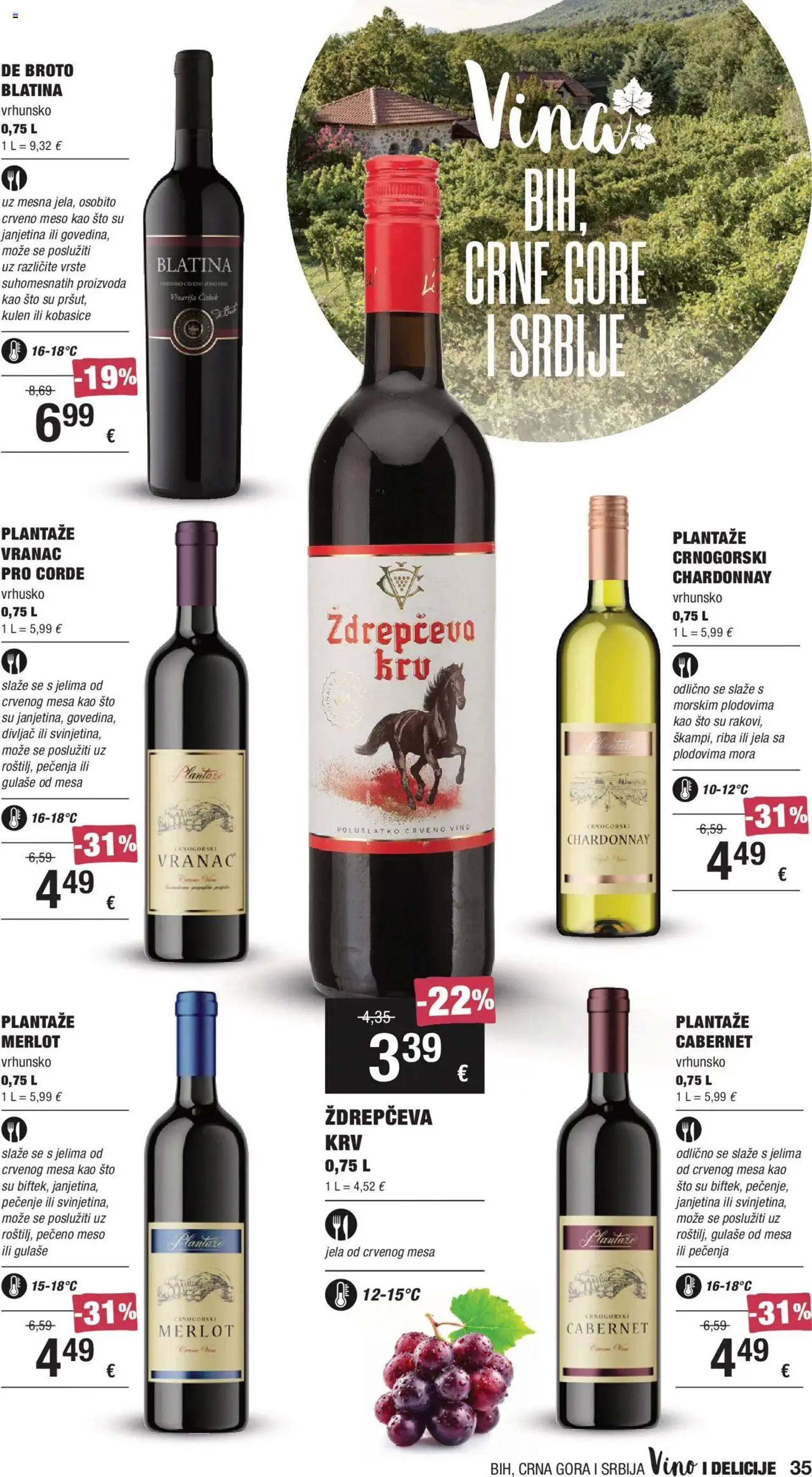 Katalog Katalog Vino Interspar od 19. rujna do 9. listopada 2024. - Pregled Stranica 35