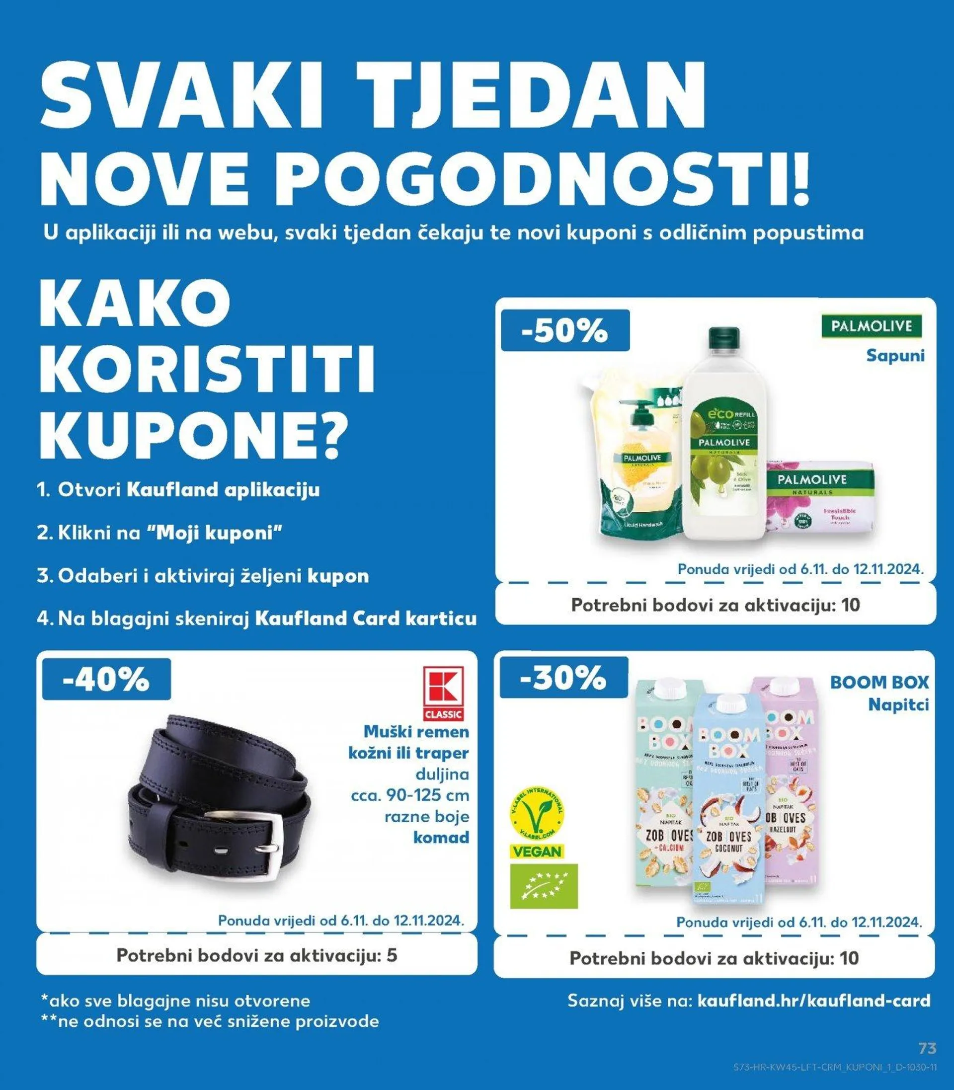 Katalog Kaufland katalog do 12.11.2024 od 6. studenoga do 12. studenoga 2024. - Pregled Stranica 73