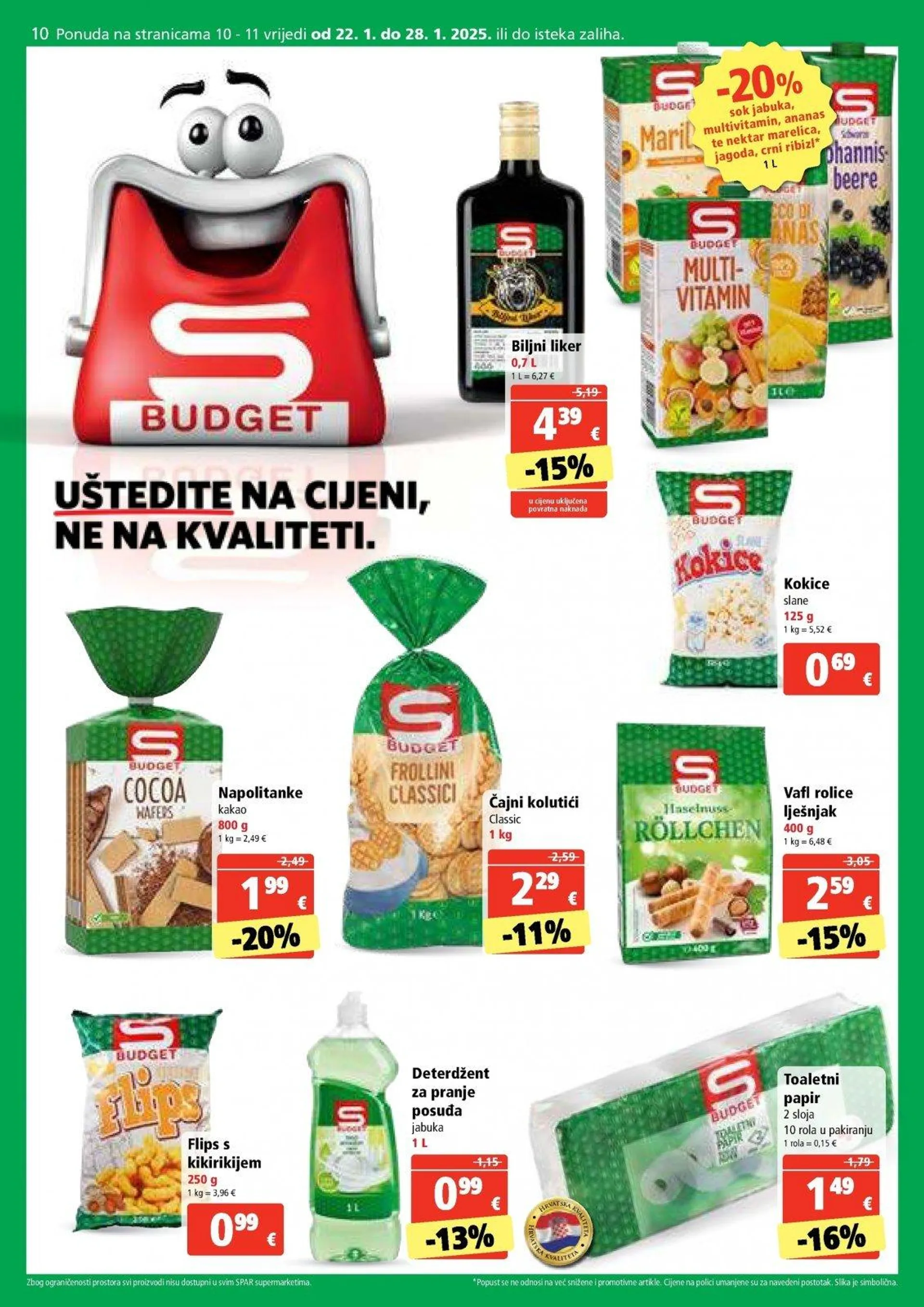 Katalog Spar katalog do 28.01.2025 od 22. siječnja do 28. siječnja 2025. - Pregled Stranica 10