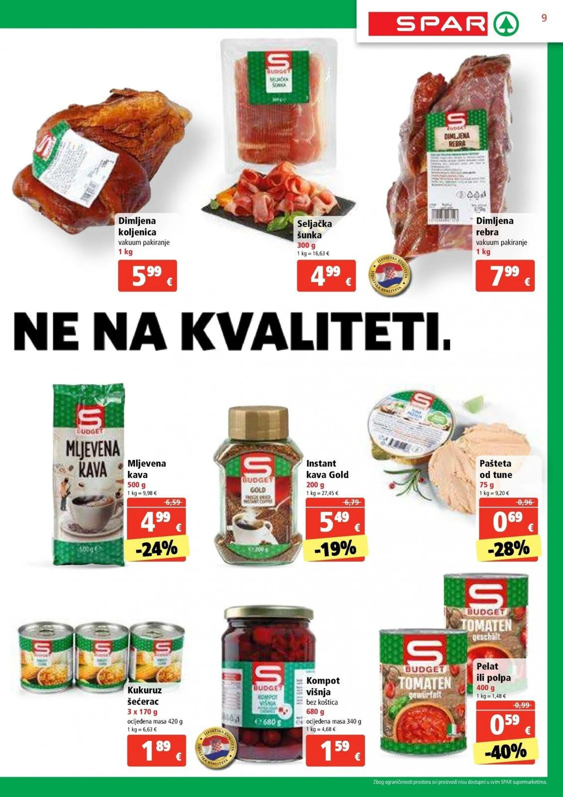 Katalog Spar katalog do 28.01.2025 od 22. siječnja do 28. siječnja 2025. - Pregled Stranica 9