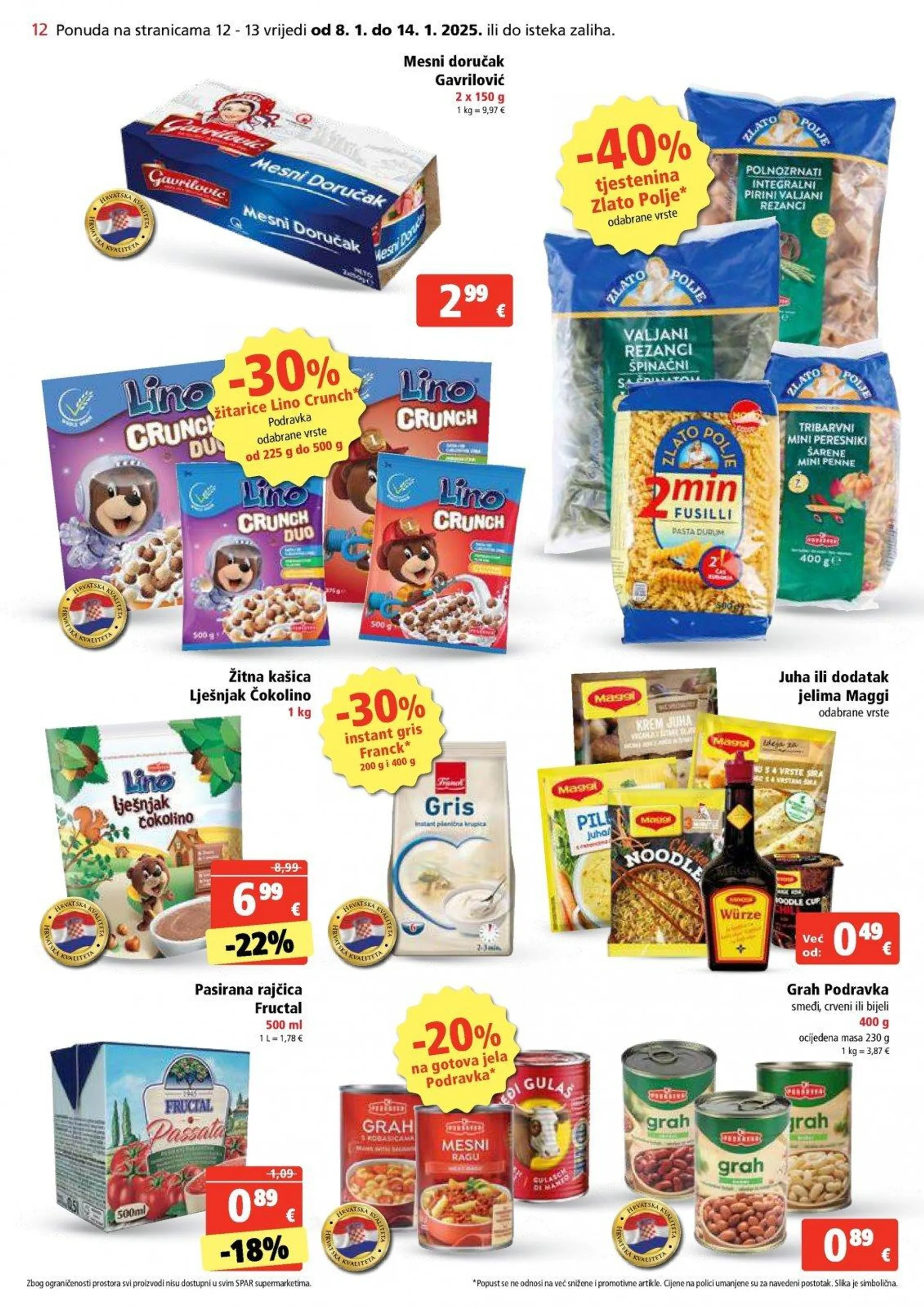 Katalog Spar katalog do 14.01.2025 od 8. siječnja do 14. siječnja 2025. - Pregled Stranica 12