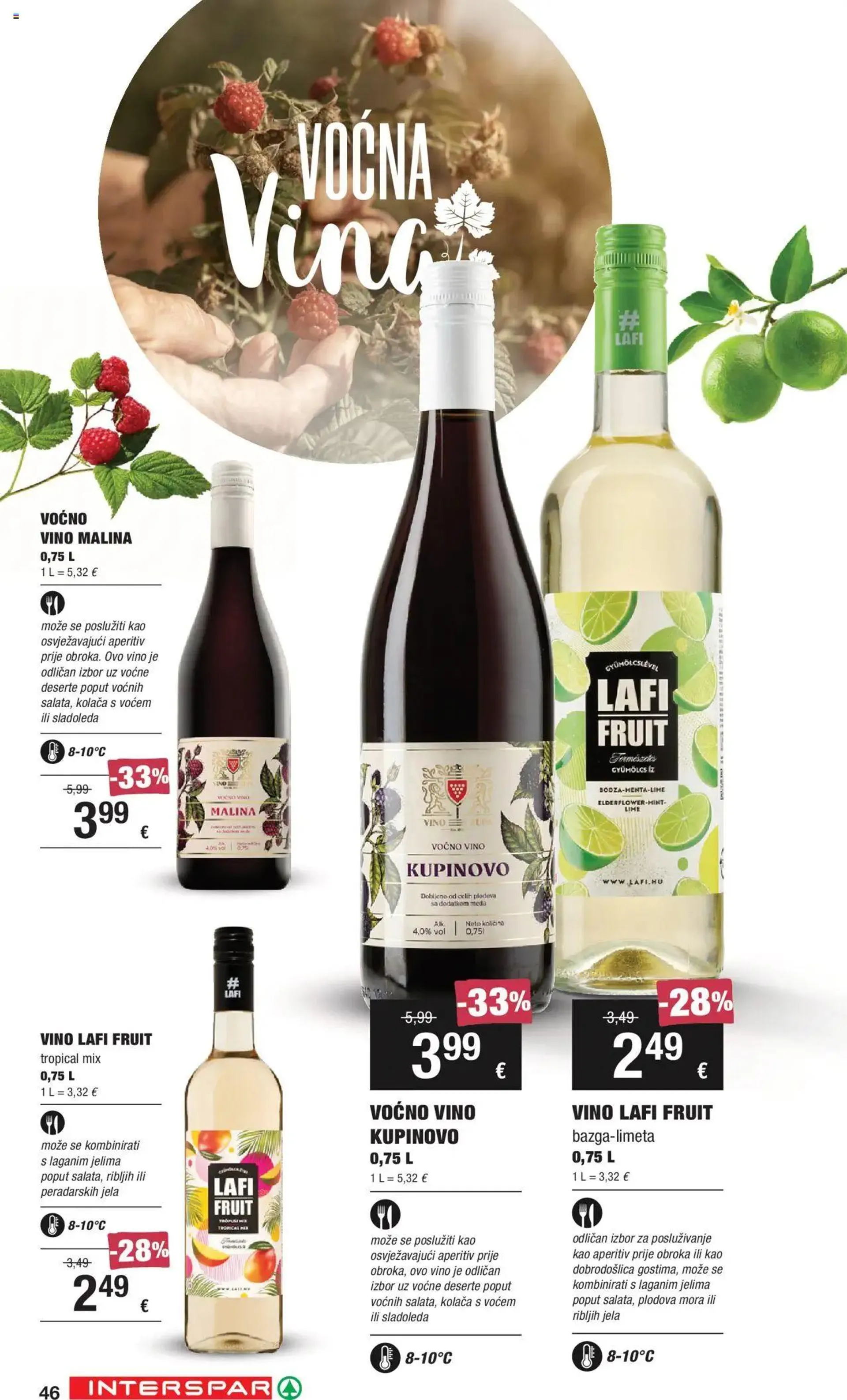 Katalog Katalog Vino Interspar od 19. rujna do 9. listopada 2024. - Pregled Stranica 46