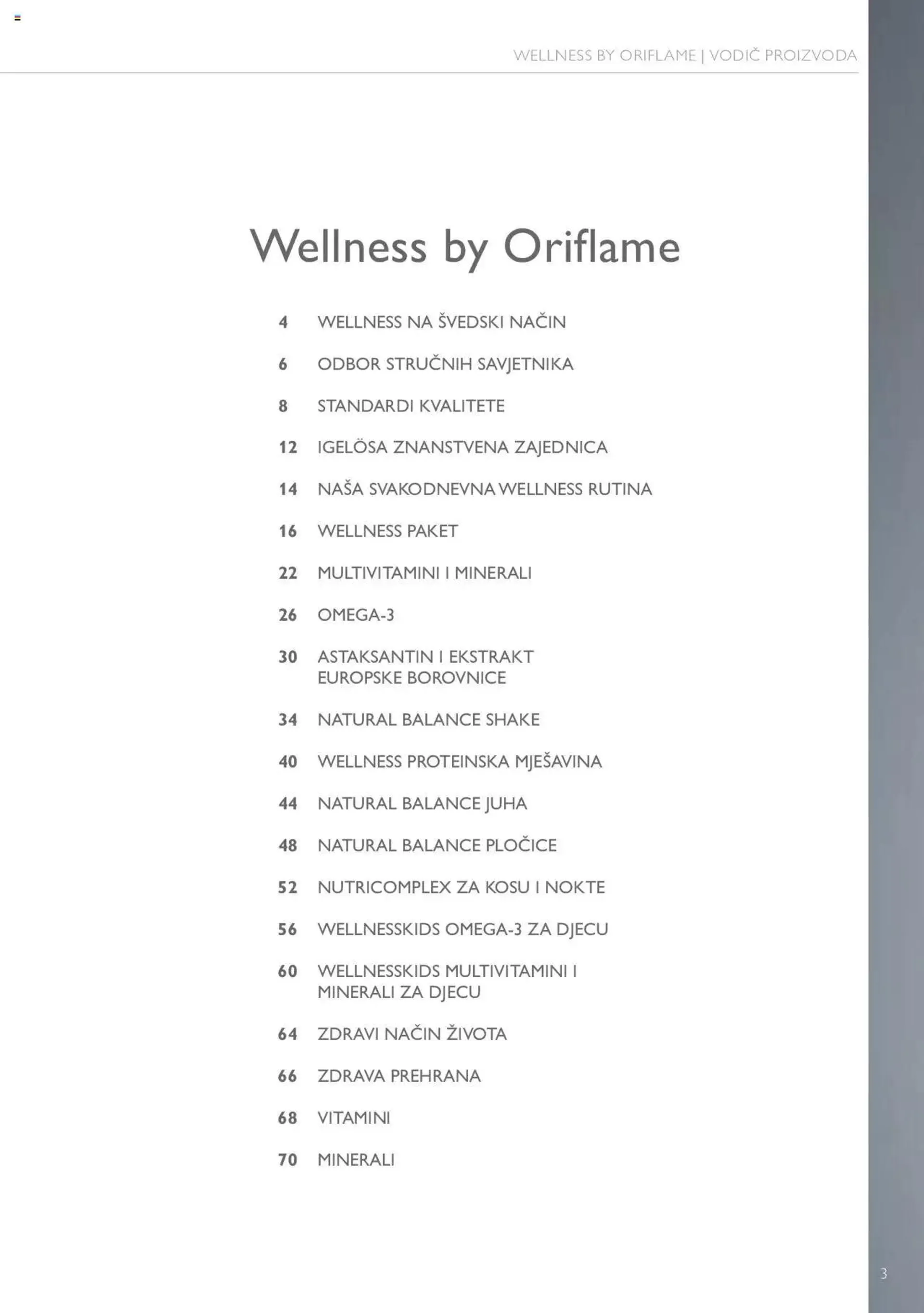 Oriflame katalog - Vodič Wellness proizvoda - 2
