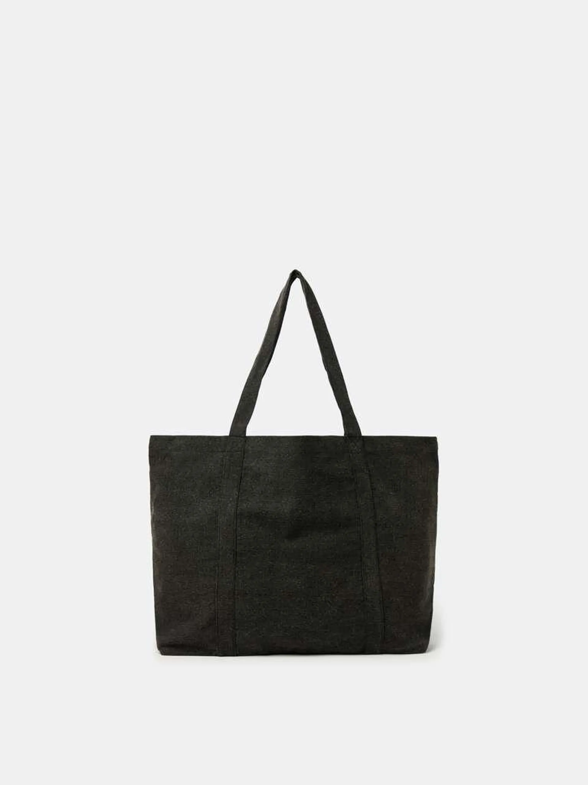 Black Denim shopping bag