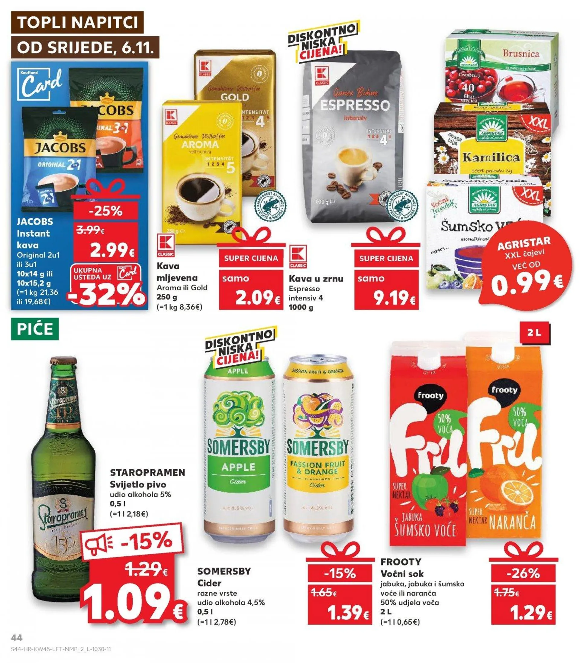 Katalog Kaufland katalog do 12.11.2024 od 6. studenoga do 12. studenoga 2024. - Pregled Stranica 44