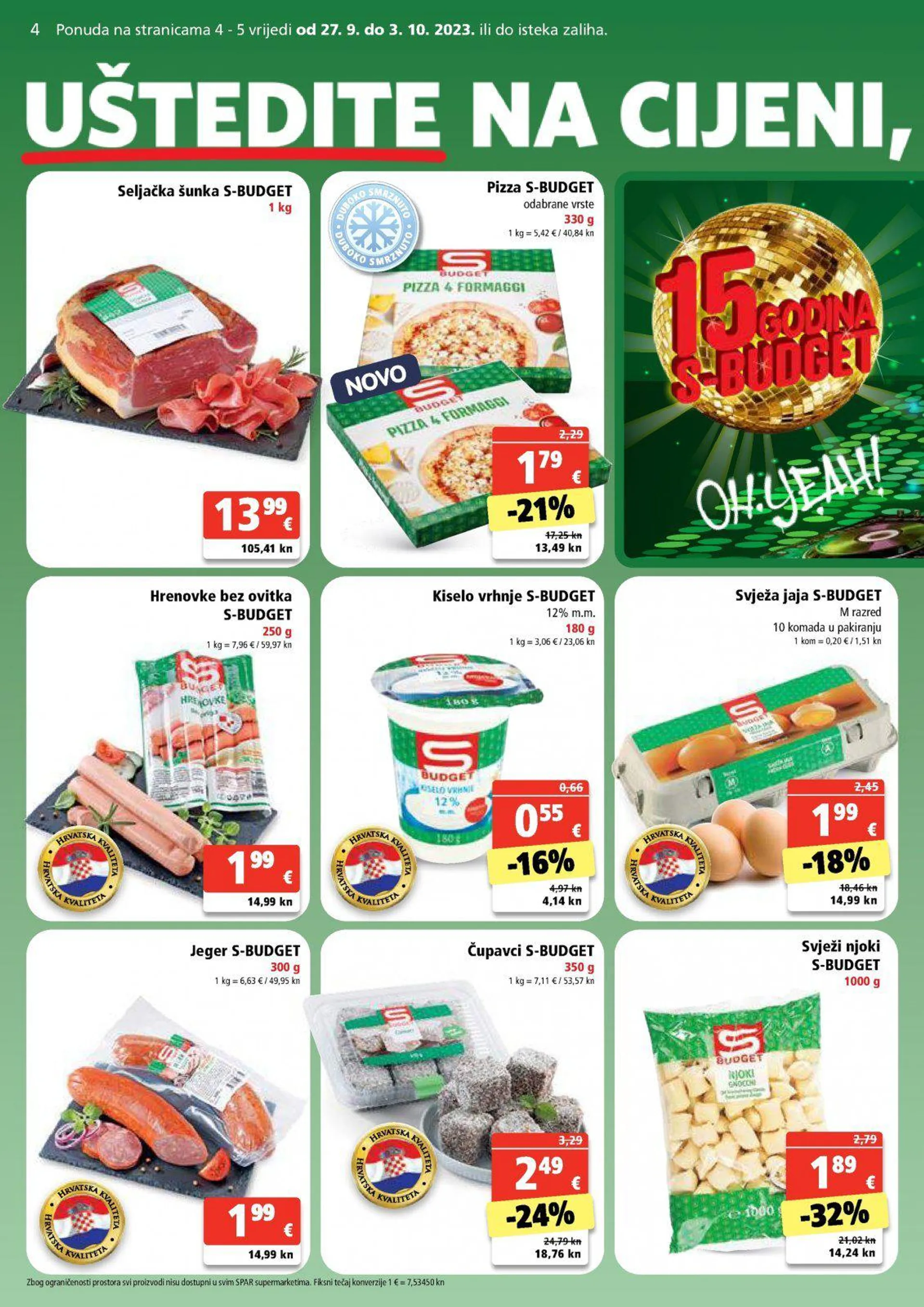 Katalog Spar katalog do 03.10.2023 od 27. rujna do 3. listopada 2023. - Pregled Stranica 4