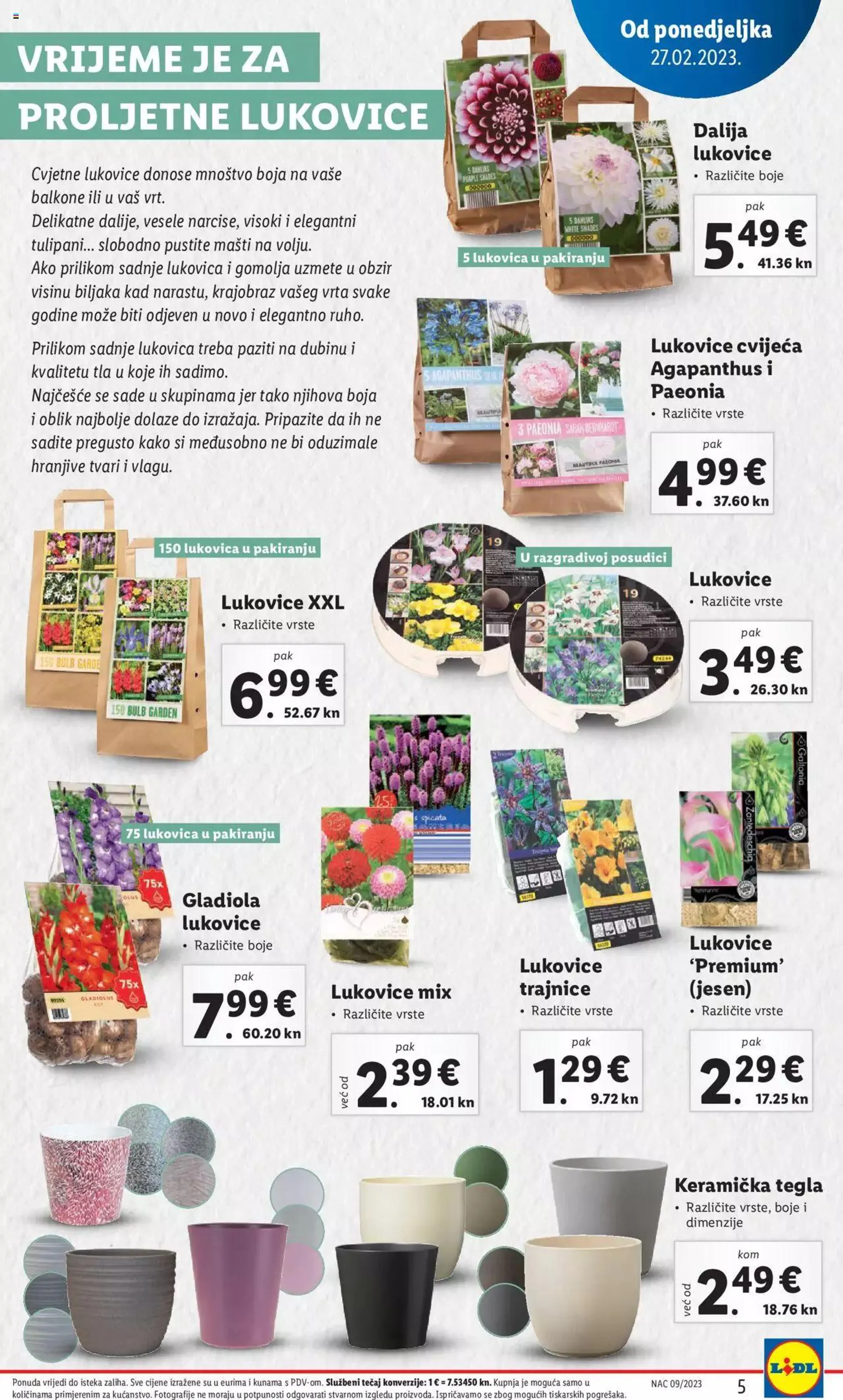 Katalog Katalog Sve boje proljeća u vašem vrtu Lidl od 27. veljače do 31. prosinca 2023. - Pregled Stranica 5