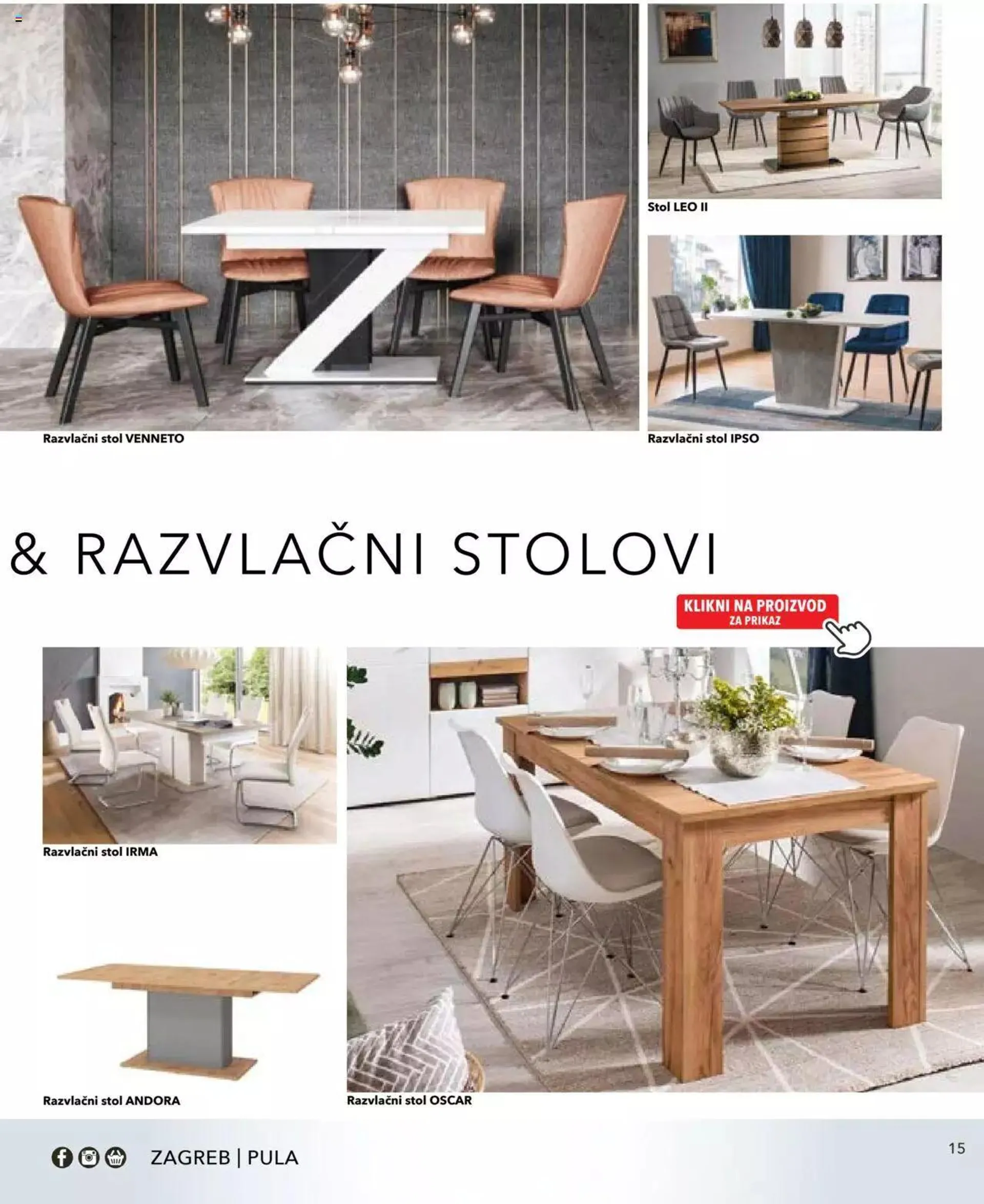Katalog Svijet blagovaonica - kolekcija jesen / zima 2022 Harvey Norman od 1. studenoga do 31. prosinca 2023. - Pregled Stranica 15