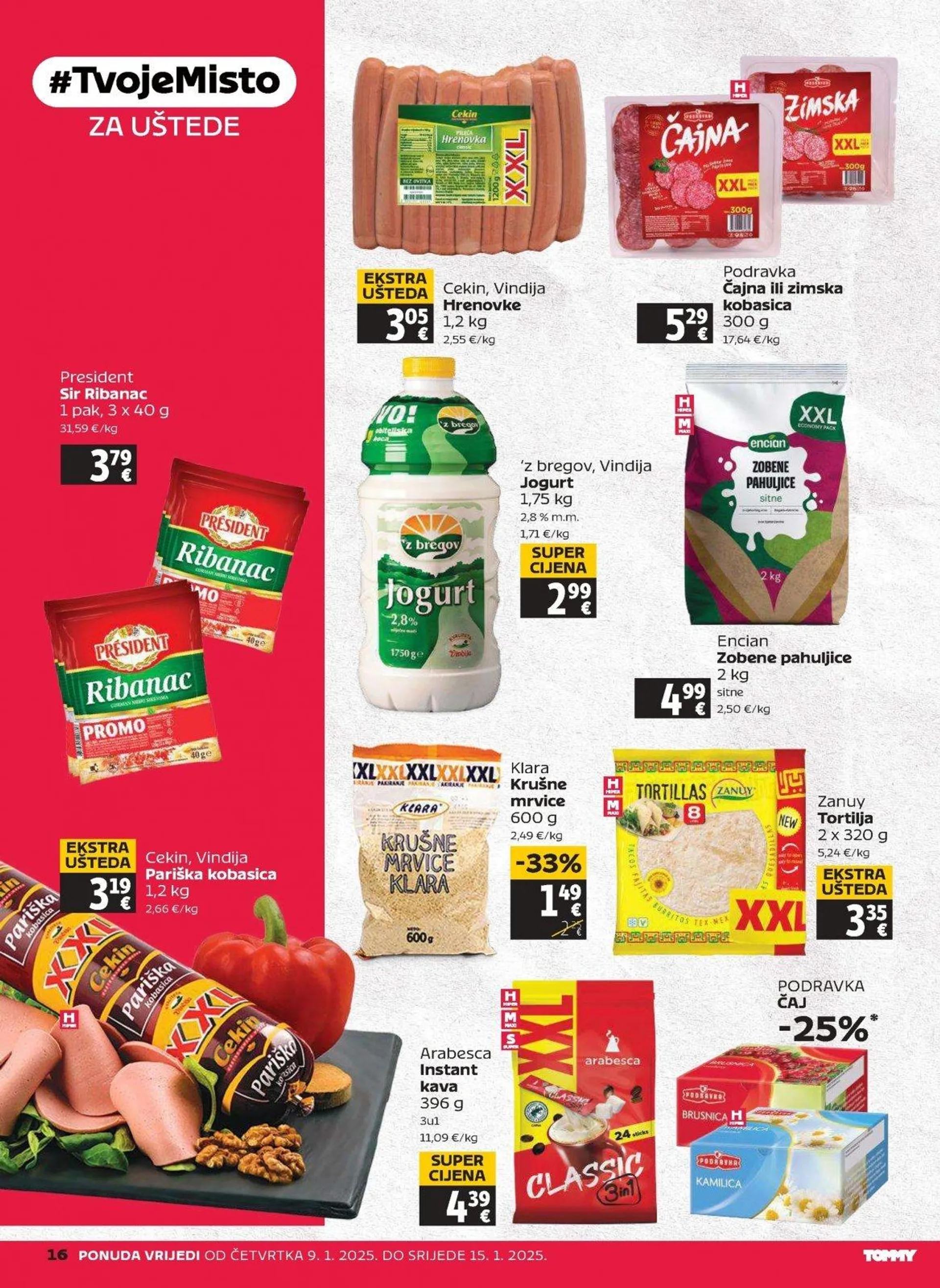 Katalog Tommy katalog do 15.01.2025 od 9. siječnja do 15. siječnja 2025. - Pregled Stranica 16