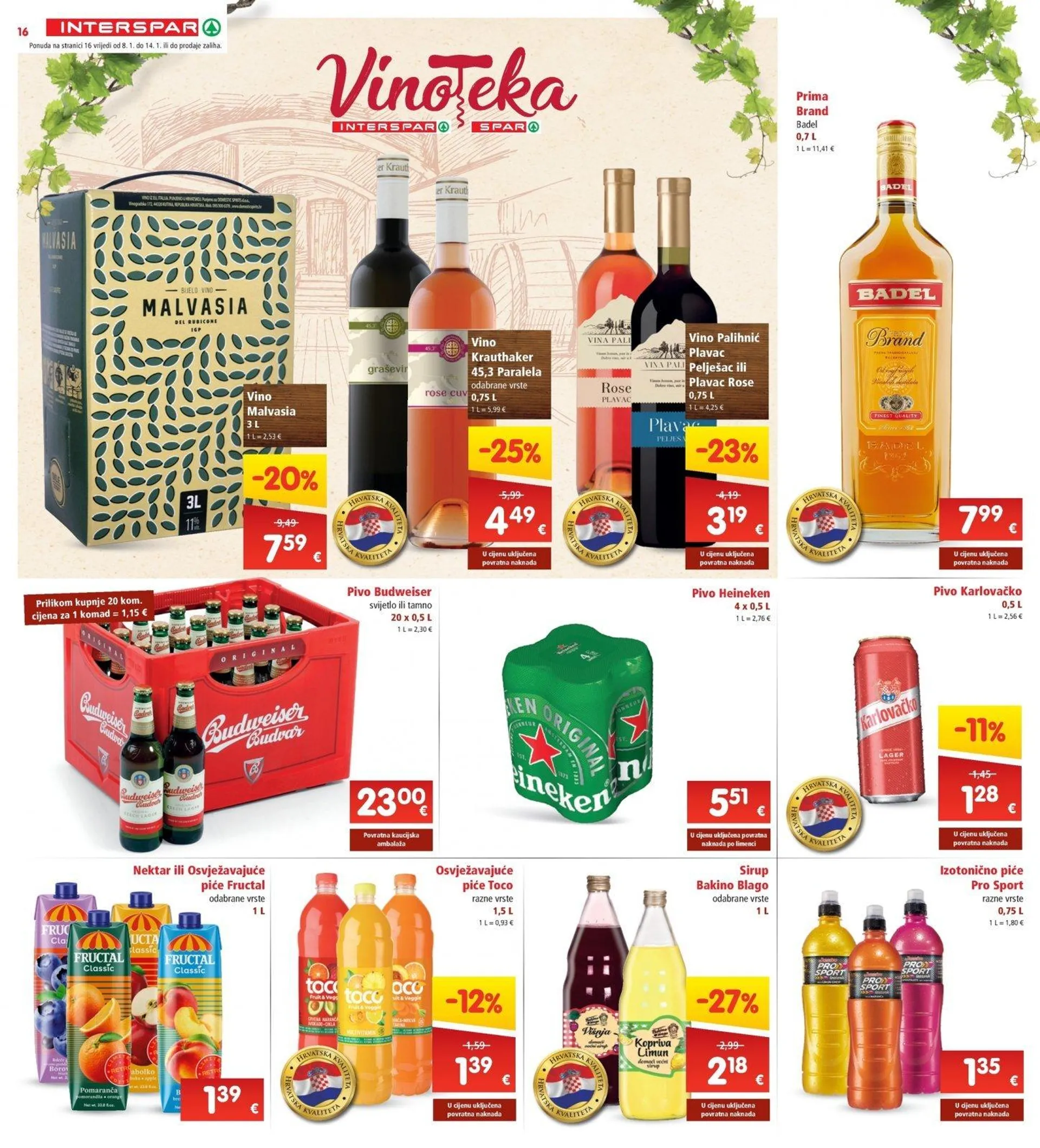 Katalog Interspar katalog do 14.01.2025 od 8. siječnja do 14. siječnja 2025. - Pregled Stranica 16