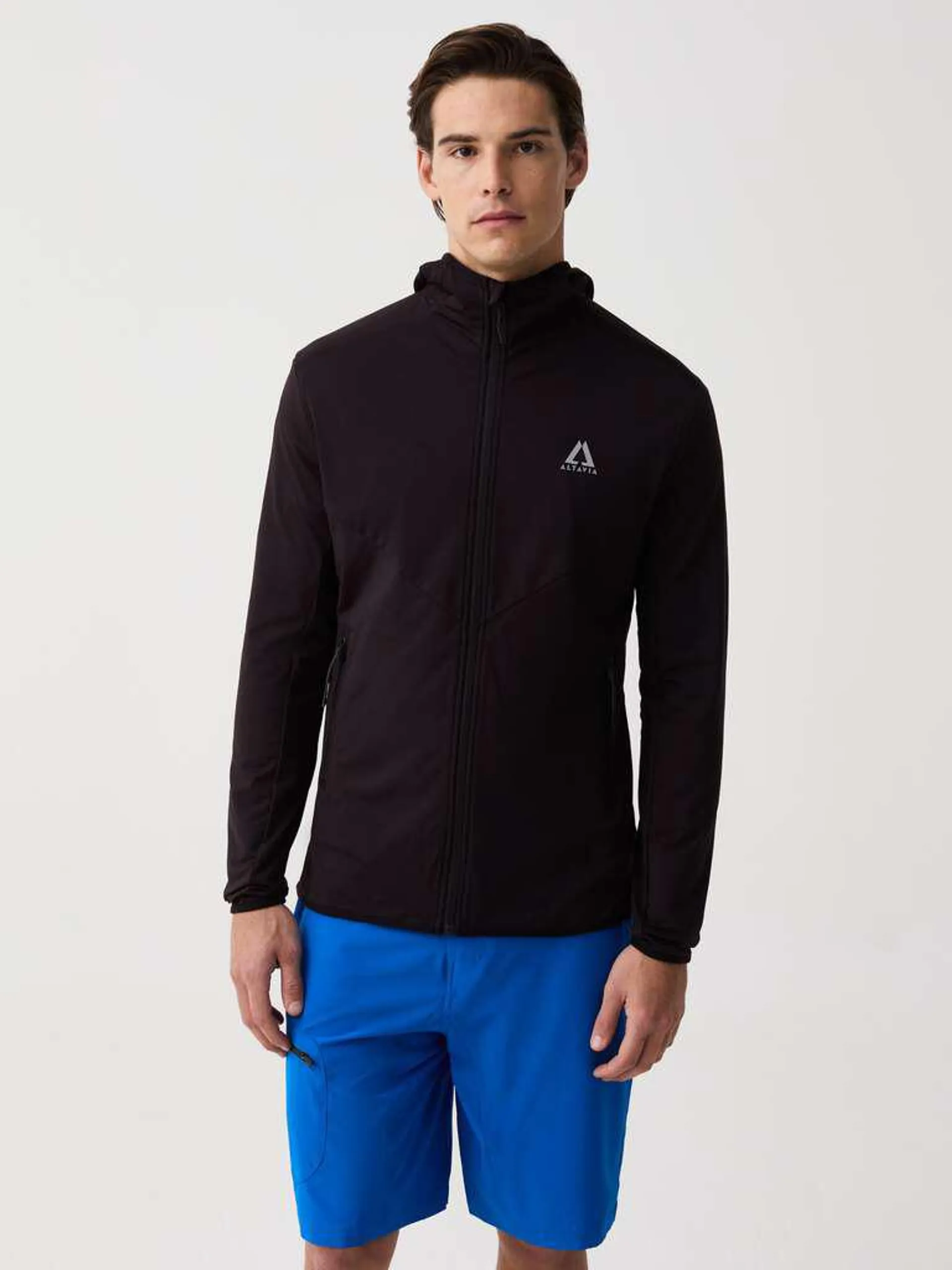 Black Altavia thermal hoodie