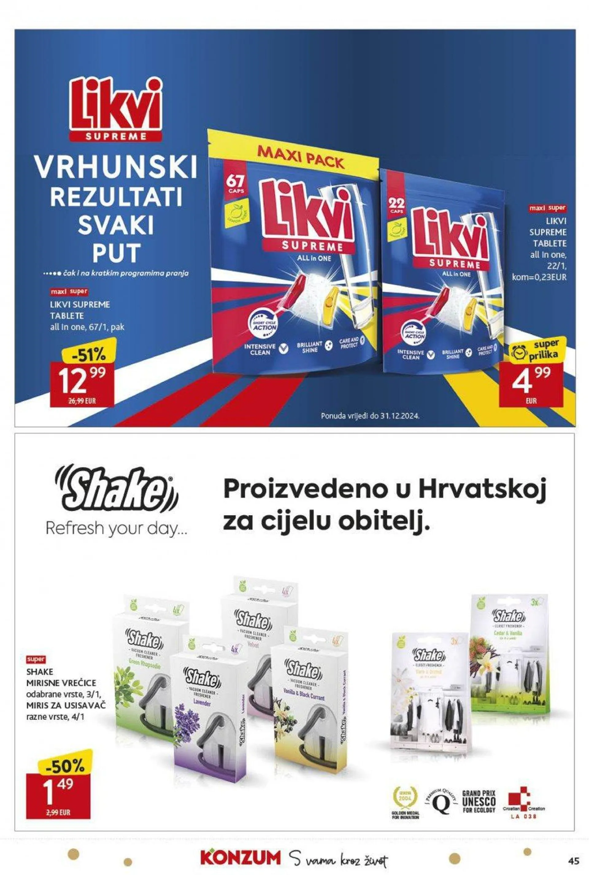 Katalog Konzum katalog do 11.12.2024 od 5. prosinca do 11. prosinca 2024. - Pregled Stranica 45