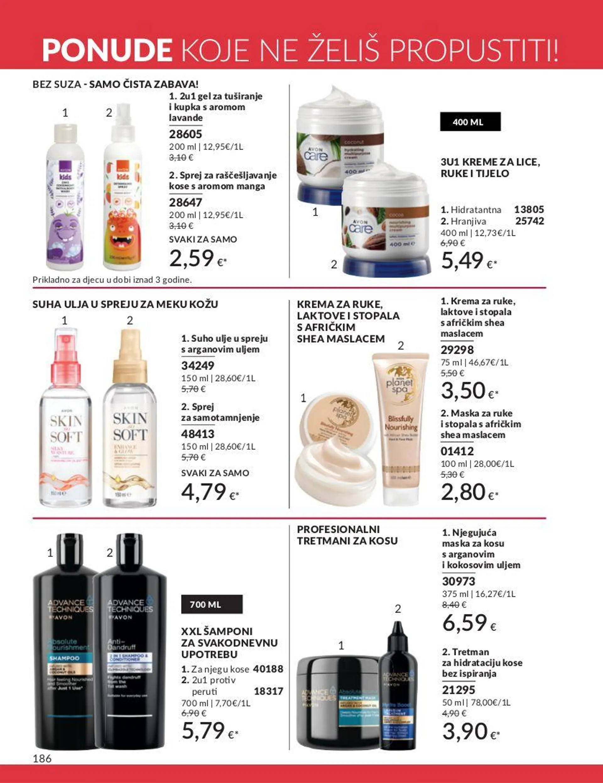 Katalog Avon od 3. siječnja do 17. siječnja 2025. - Pregled Stranica 186