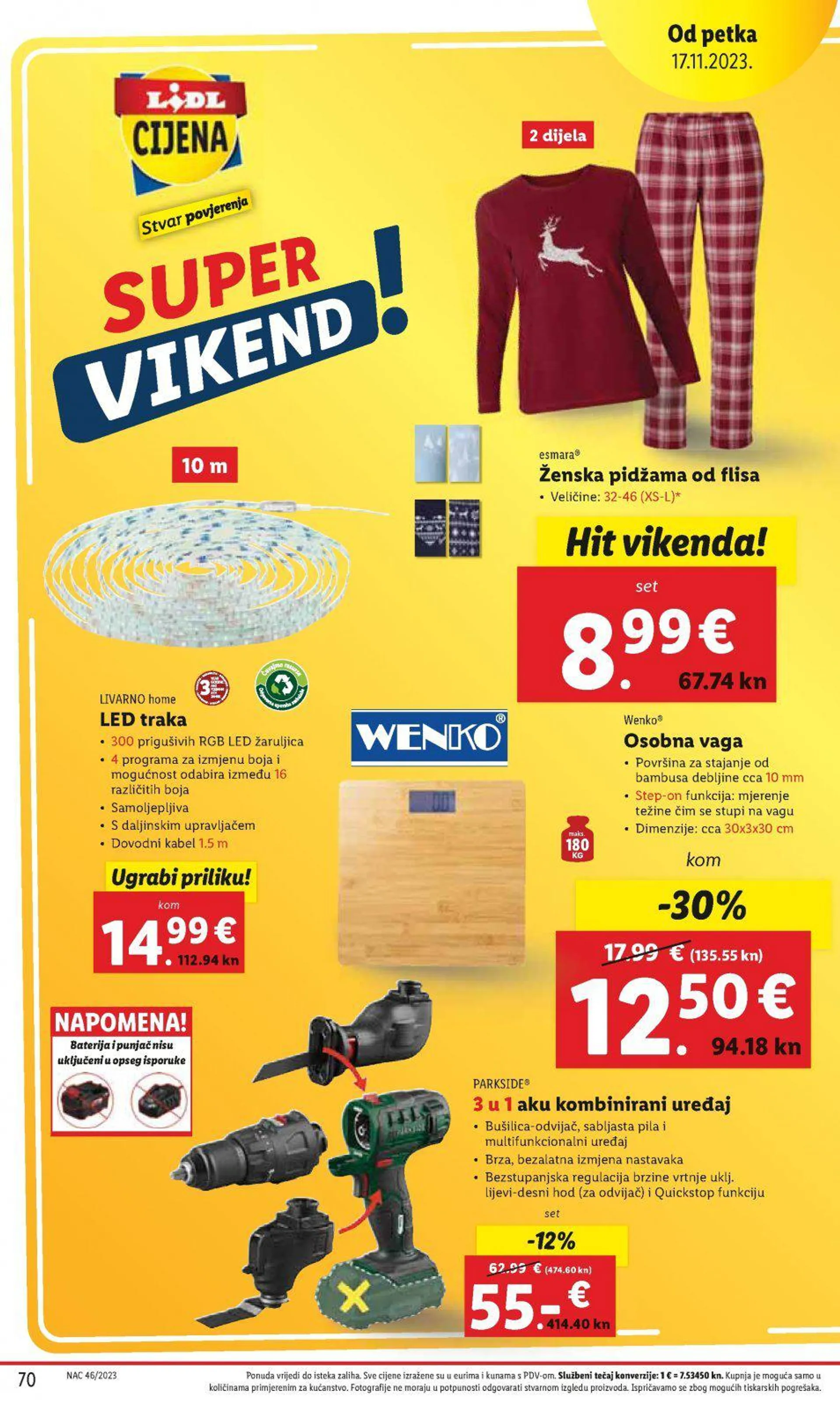 Katalog Lidl katalog do 19.11.2023 od 9. studenoga do 19. studenoga 2023. - Pregled Stranica 70