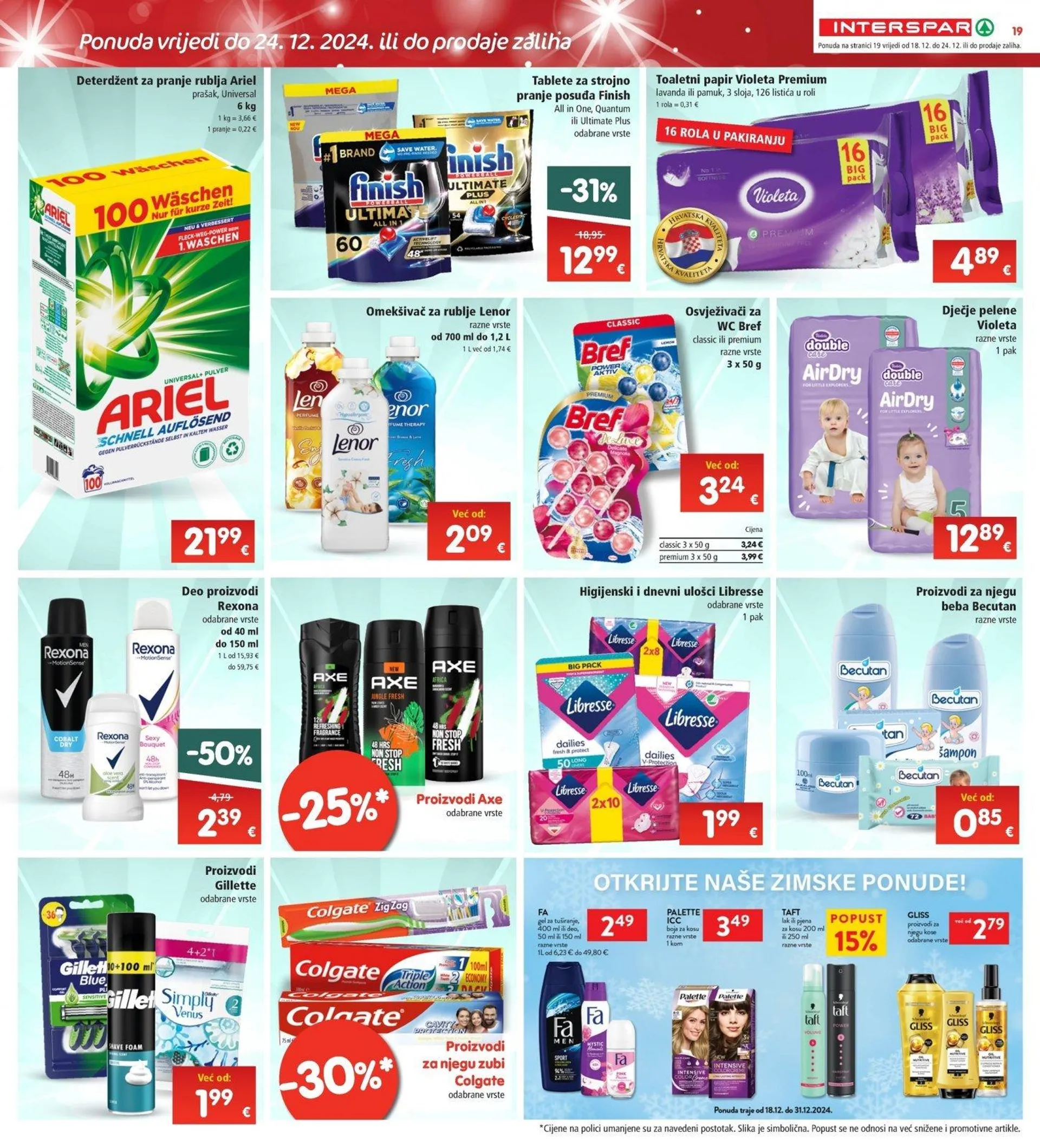 Katalog Interspar katalog do 24.12.2024 od 18. prosinca do 24. prosinca 2024. - Pregled Stranica 19