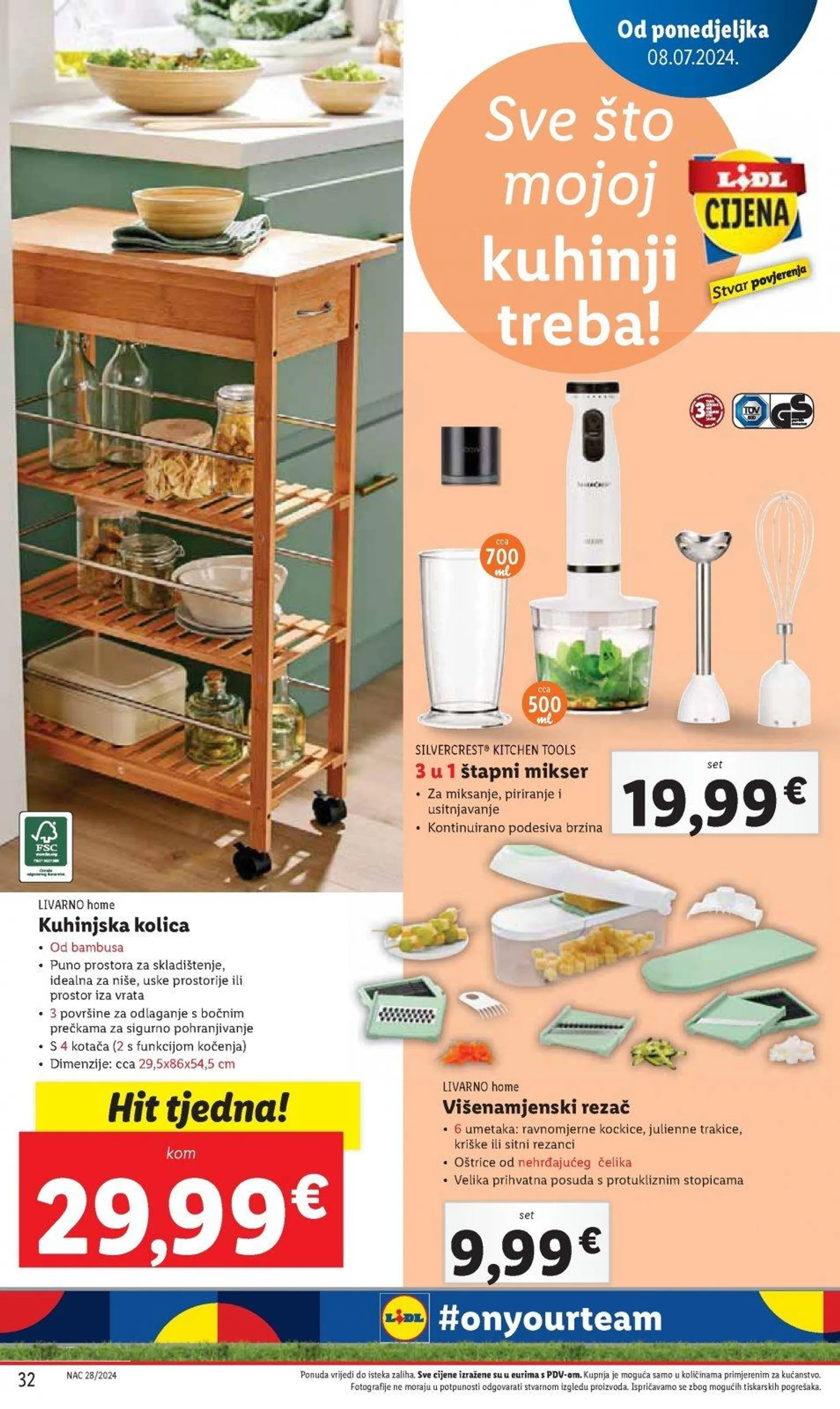 Katalog Lidl katalog do 14.07.2024 od 4. srpnja do 14. srpnja 2024. - Pregled Stranica 32